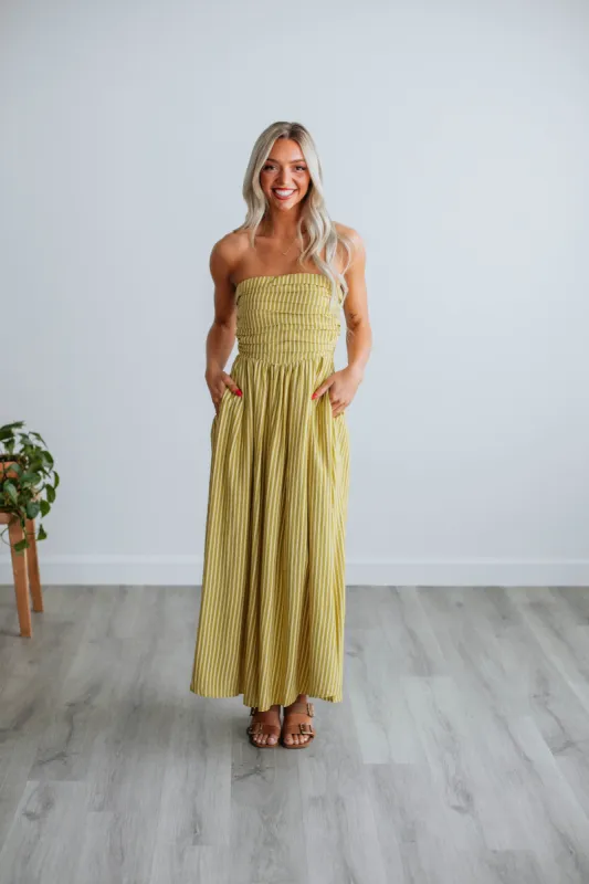 Tia Striped Dress sold by Wild Oak Boutique