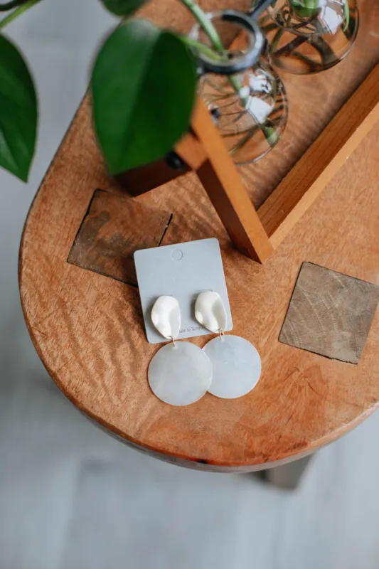Meilani Earrings - Ivory sold by Wild Oak Boutique