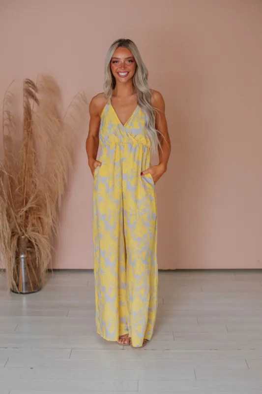 Zola Floral Jumpsuit sold by Wild Oak Boutique