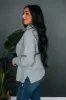 Iria Turtleneck Sweater - Heather Grey sold by Wild Oak Boutique