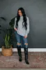 Iria Turtleneck Sweater - Heather Grey sold by Wild Oak Boutique