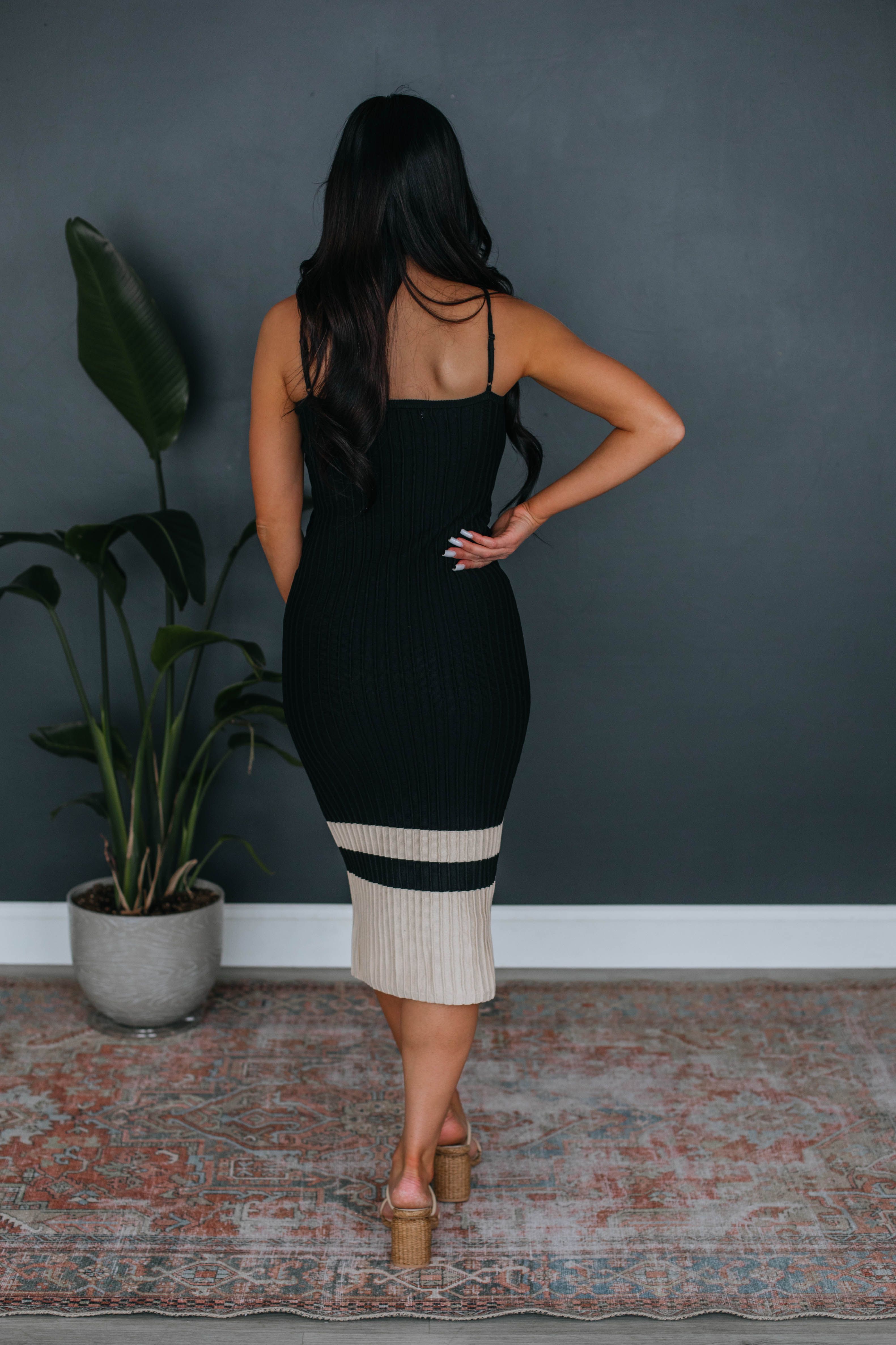 Kristi Ribbed Dress - Black sold by Wild Oak Boutique product image thumbnail 5