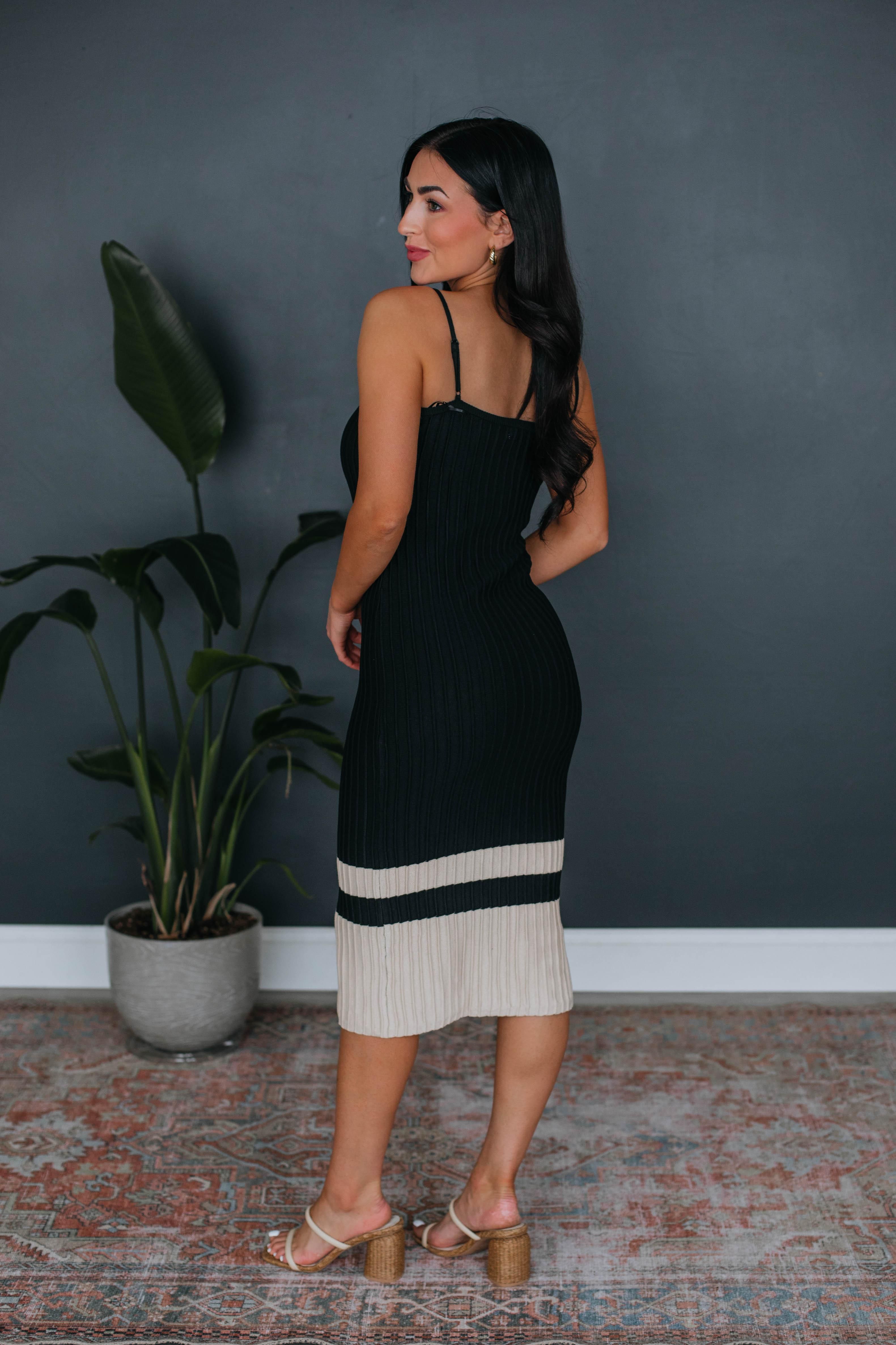 Kristi Ribbed Dress - Black sold by Wild Oak Boutique product image thumbnail 6