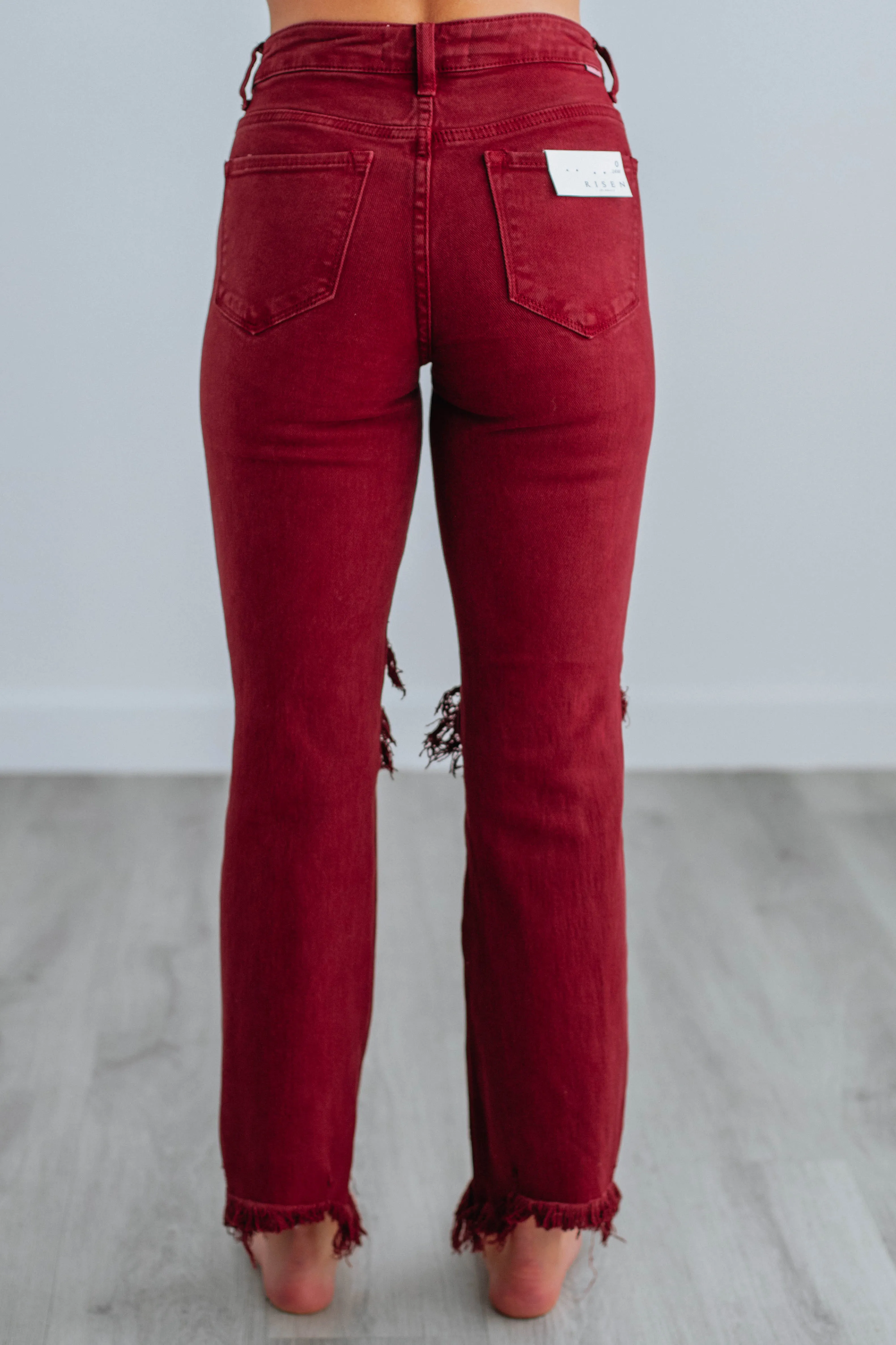 Willow Risen Jeans - Wine sold by Wild Oak Boutique product image thumbnail 4
