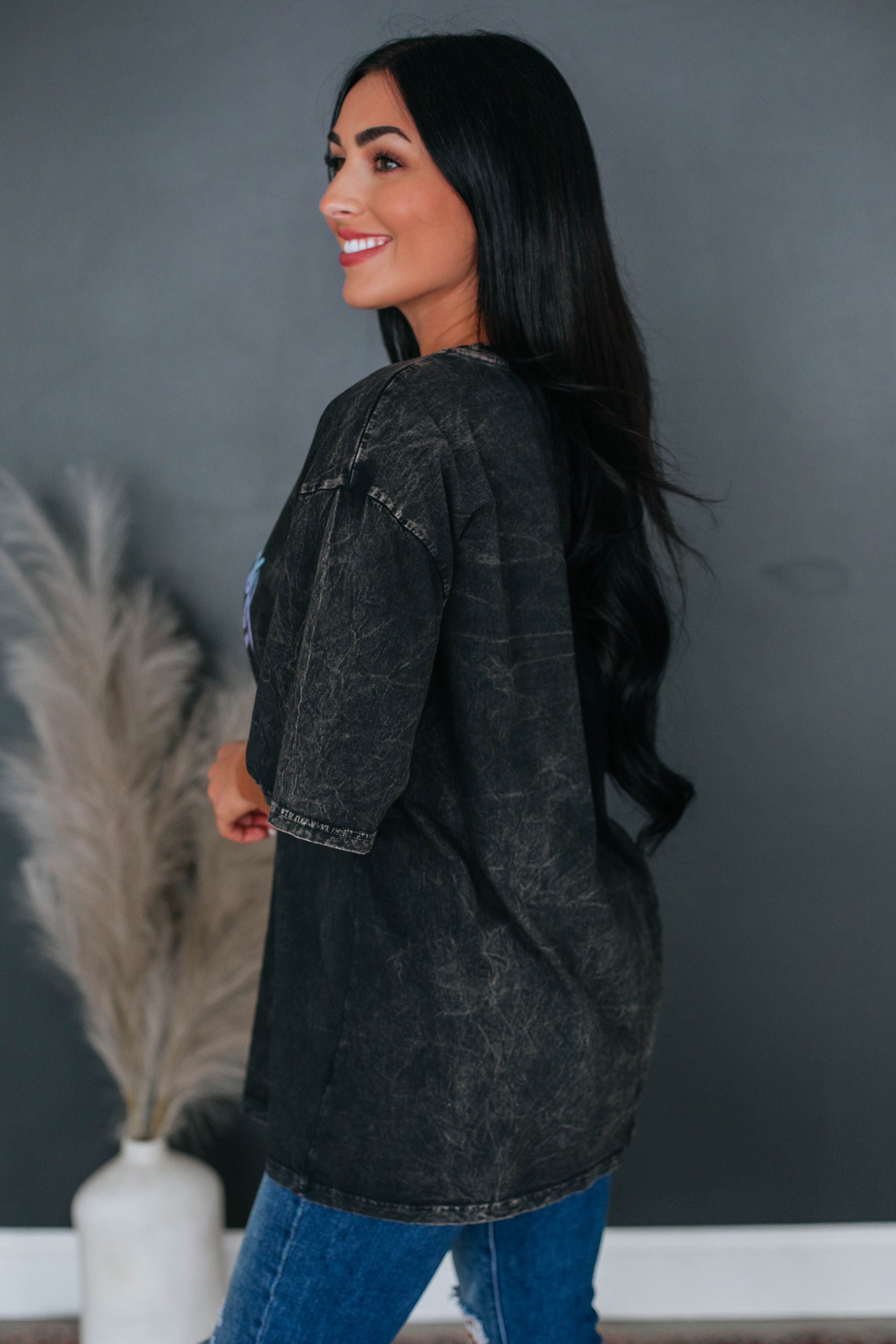 Fearless Graphic Tee - Vintage Black sold by Wild Oak Boutique product image thumbnail 5