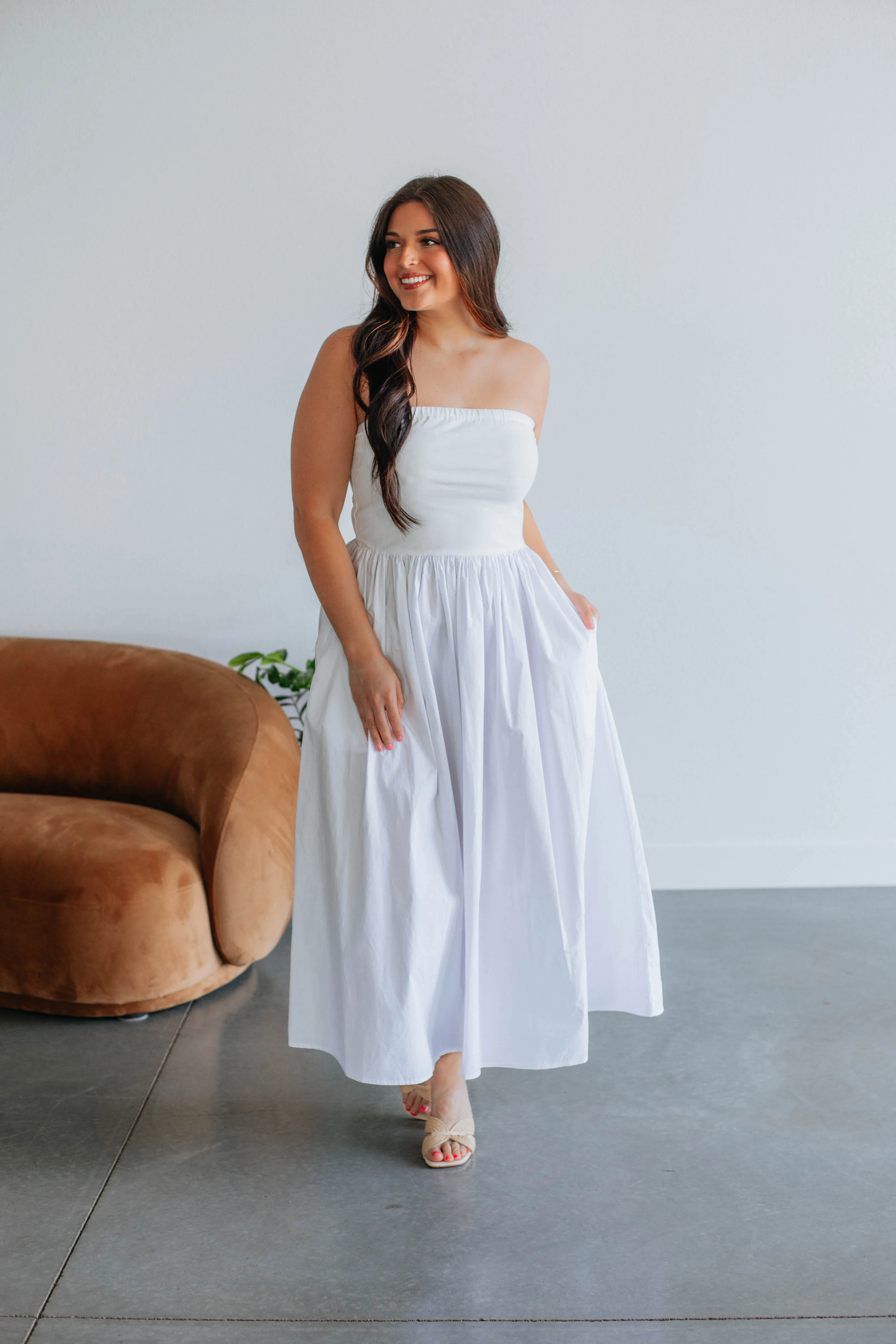 Holland Maxi Dress - Ivory sold by Wild Oak Boutique product image thumbnail 3