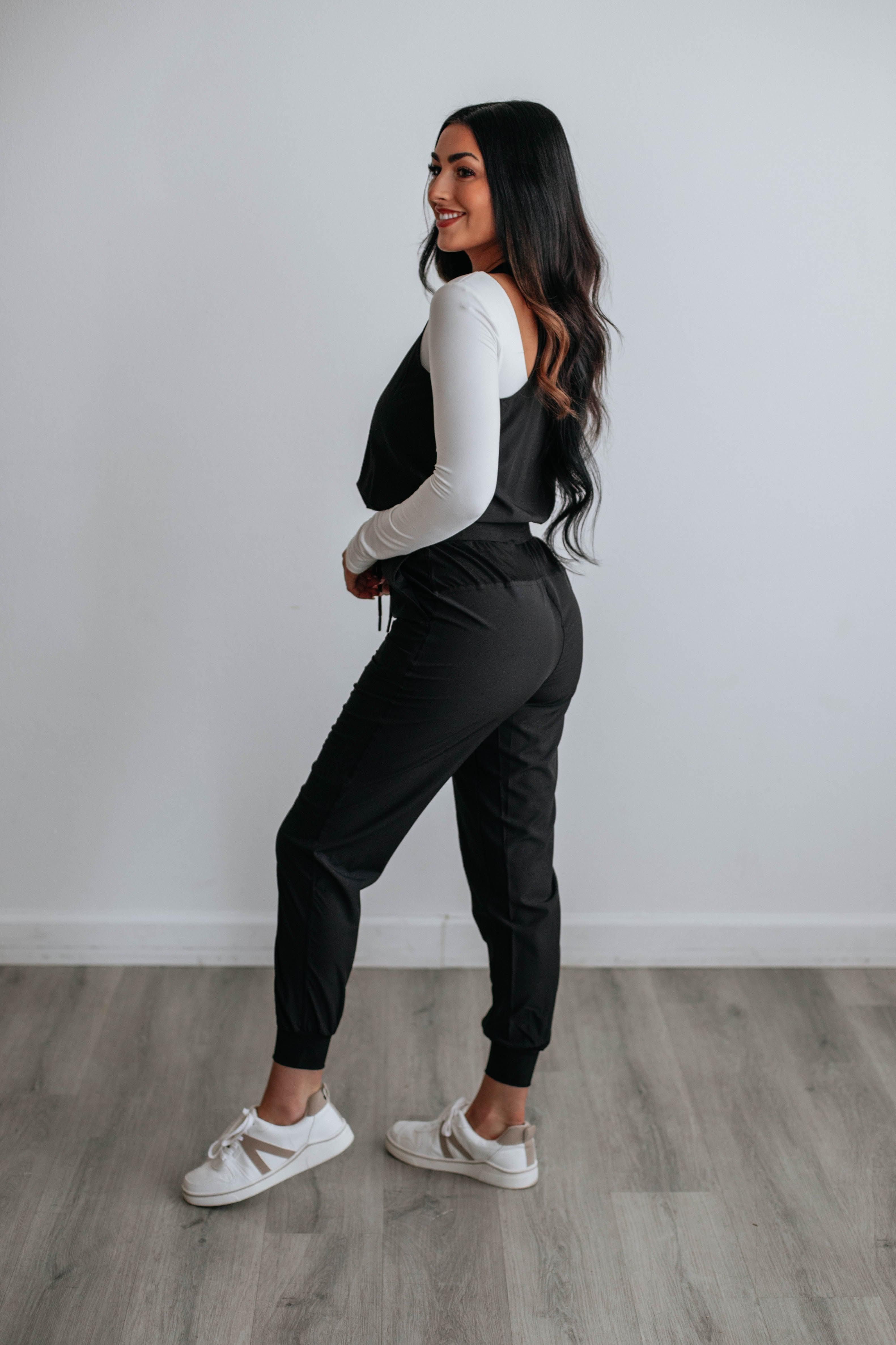Karalina Active Jumpsuit - Black sold by Wild Oak Boutique product image thumbnail 2
