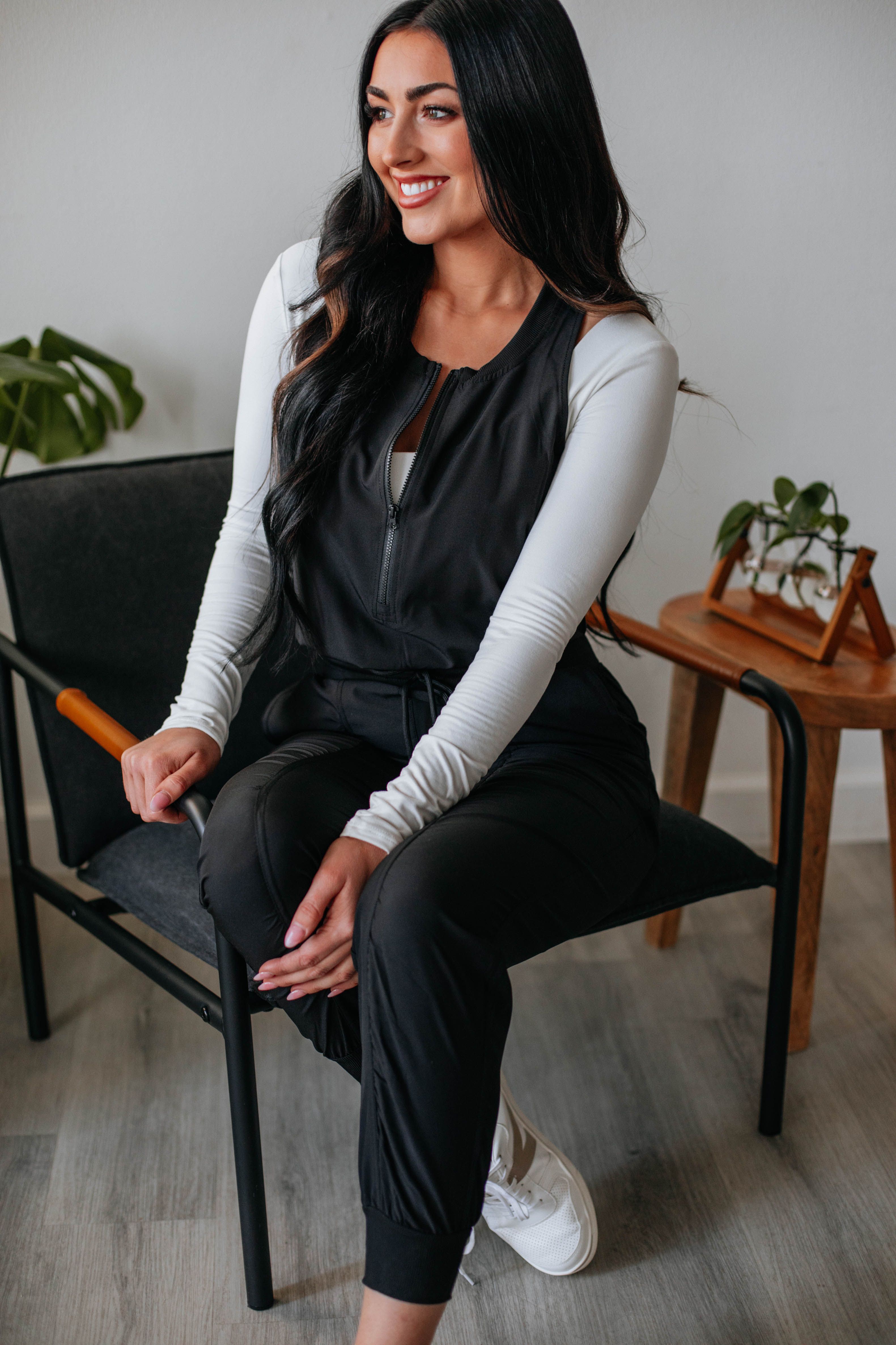 Karalina Active Jumpsuit - Black sold by Wild Oak Boutique product image thumbnail 5