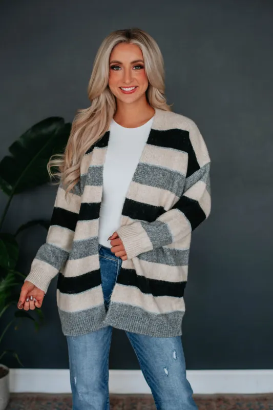Hattie Striped Cardigan sold by Wild Oak Boutique
