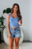 Ambra Ribbed Tank - Periwinkle sold by Wild Oak Boutique