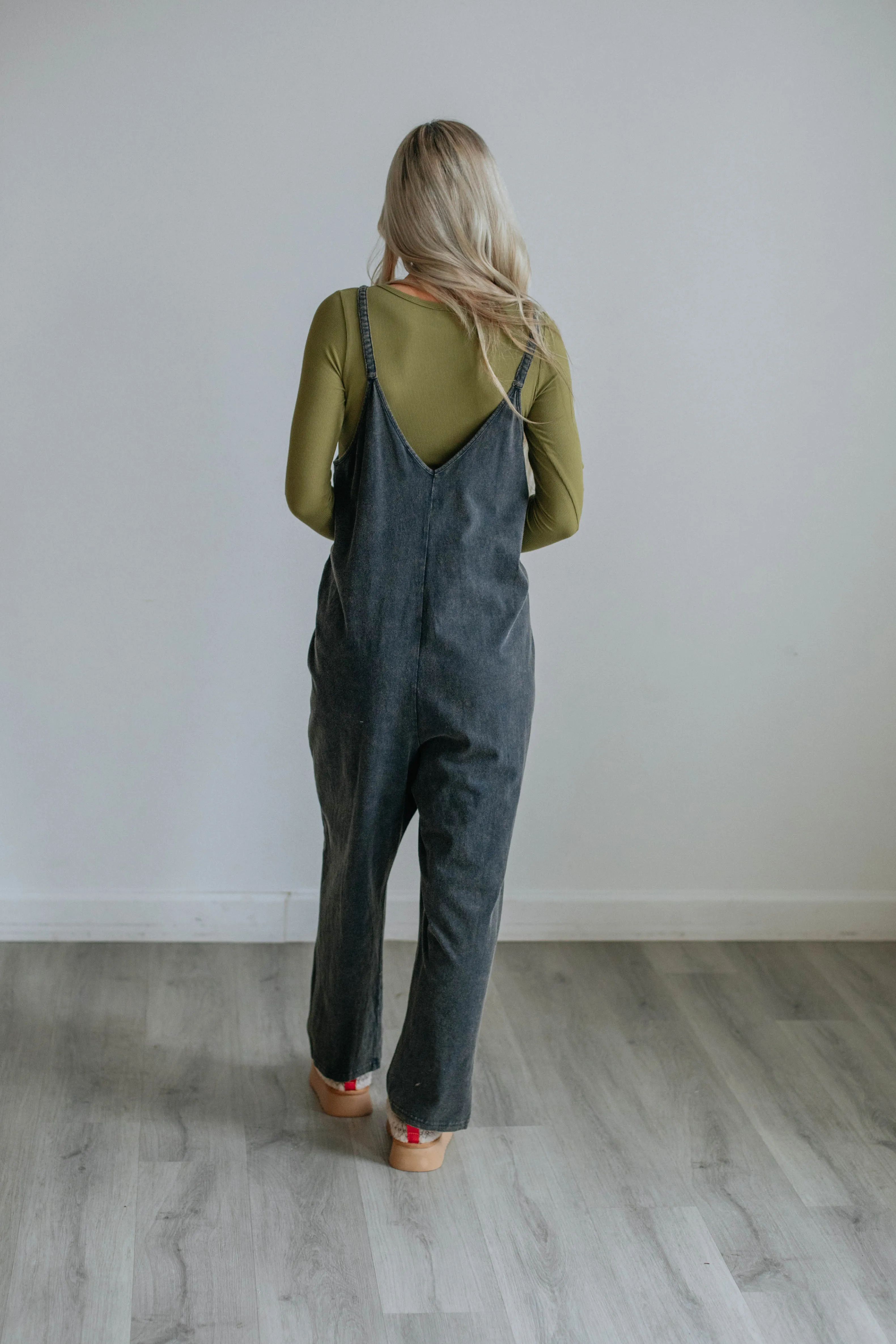 Rowe Jumpsuit - Ash Black sold by Wild Oak Boutique product image thumbnail 4