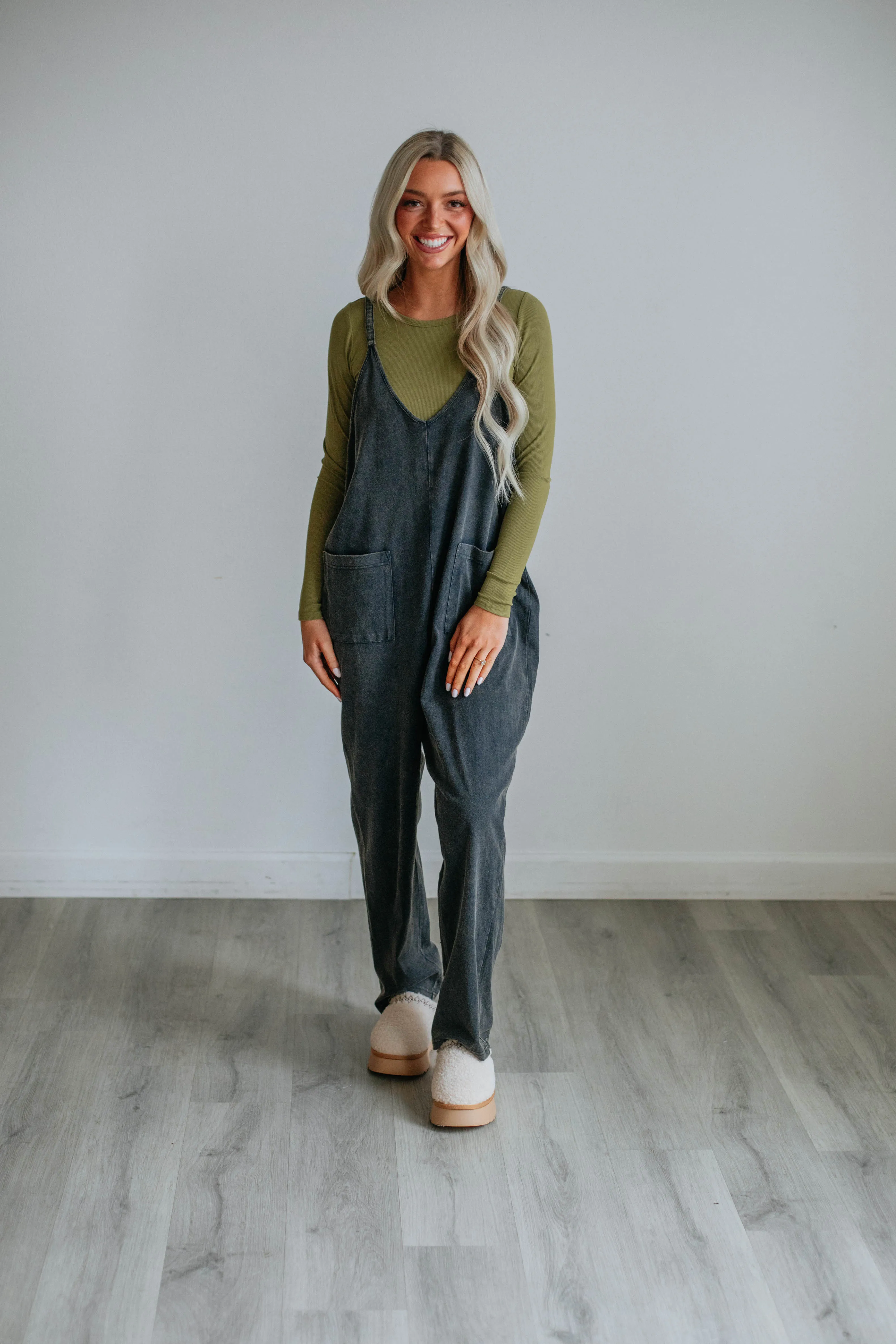 Rowe Jumpsuit - Ash Black sold by Wild Oak Boutique product image thumbnail 3