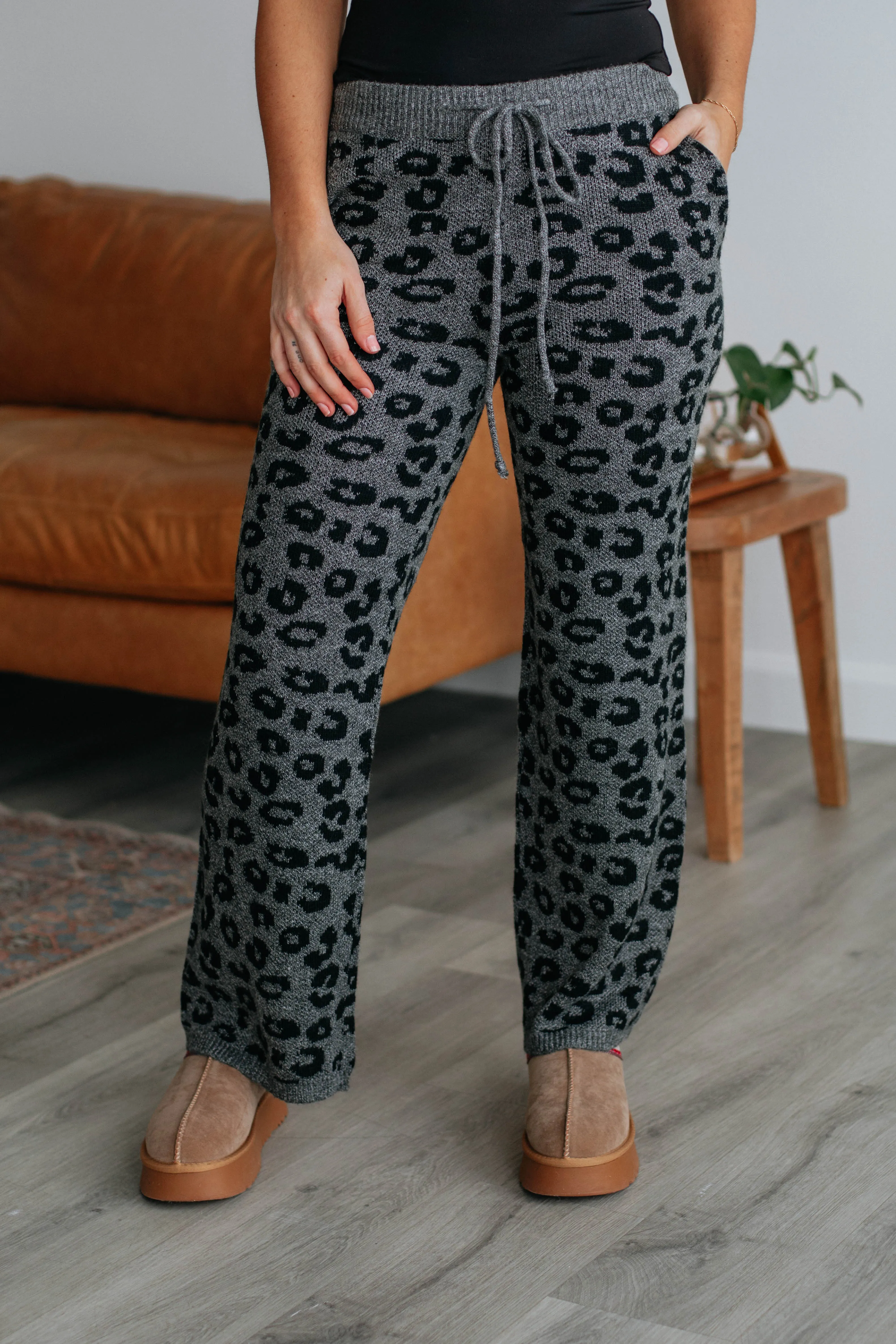 Zephi Knit Pants - Charcoal sold by Wild Oak Boutique product image thumbnail 2