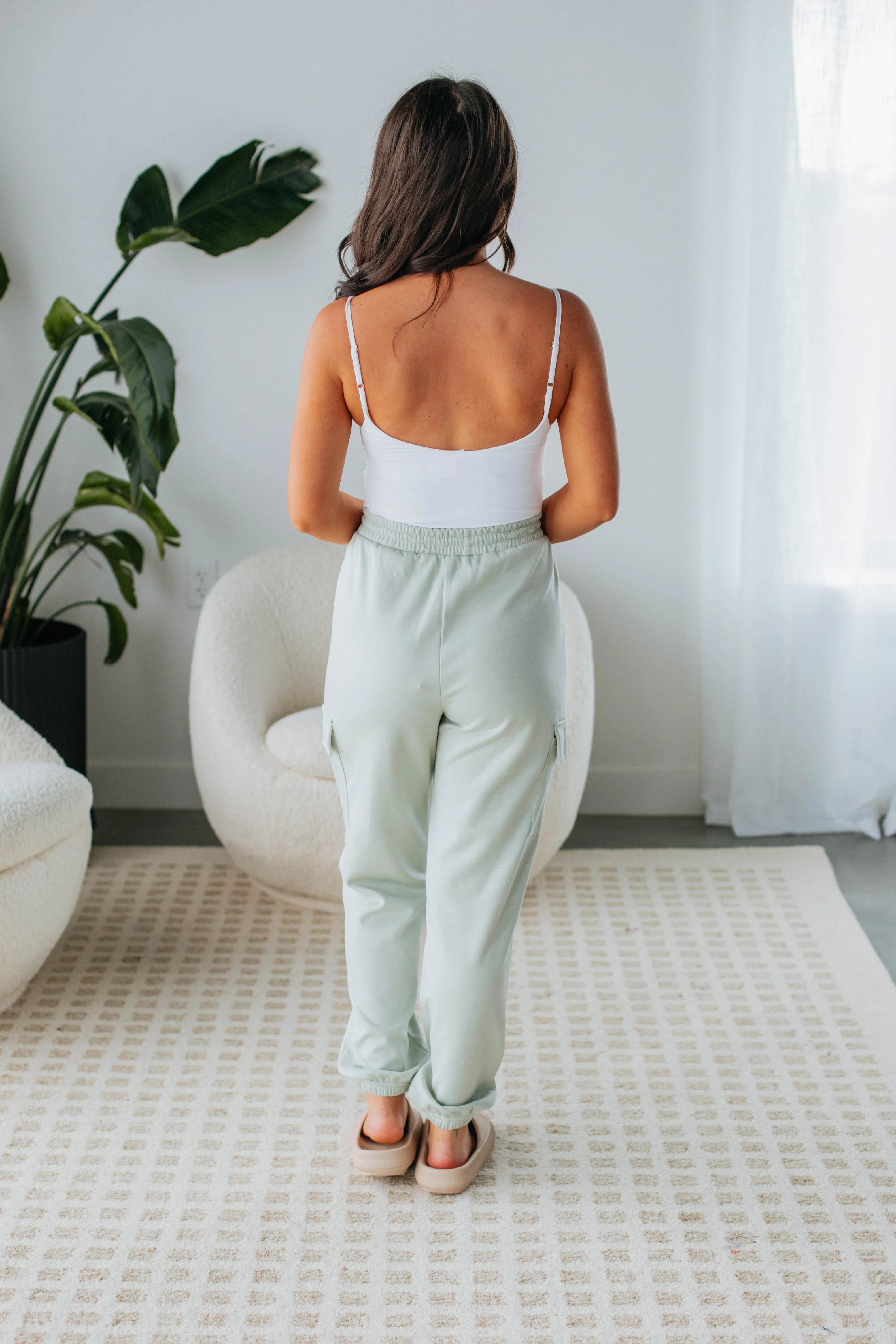 Corbin Cargo Joggers - Sage sold by Wild Oak Boutique product image thumbnail 5