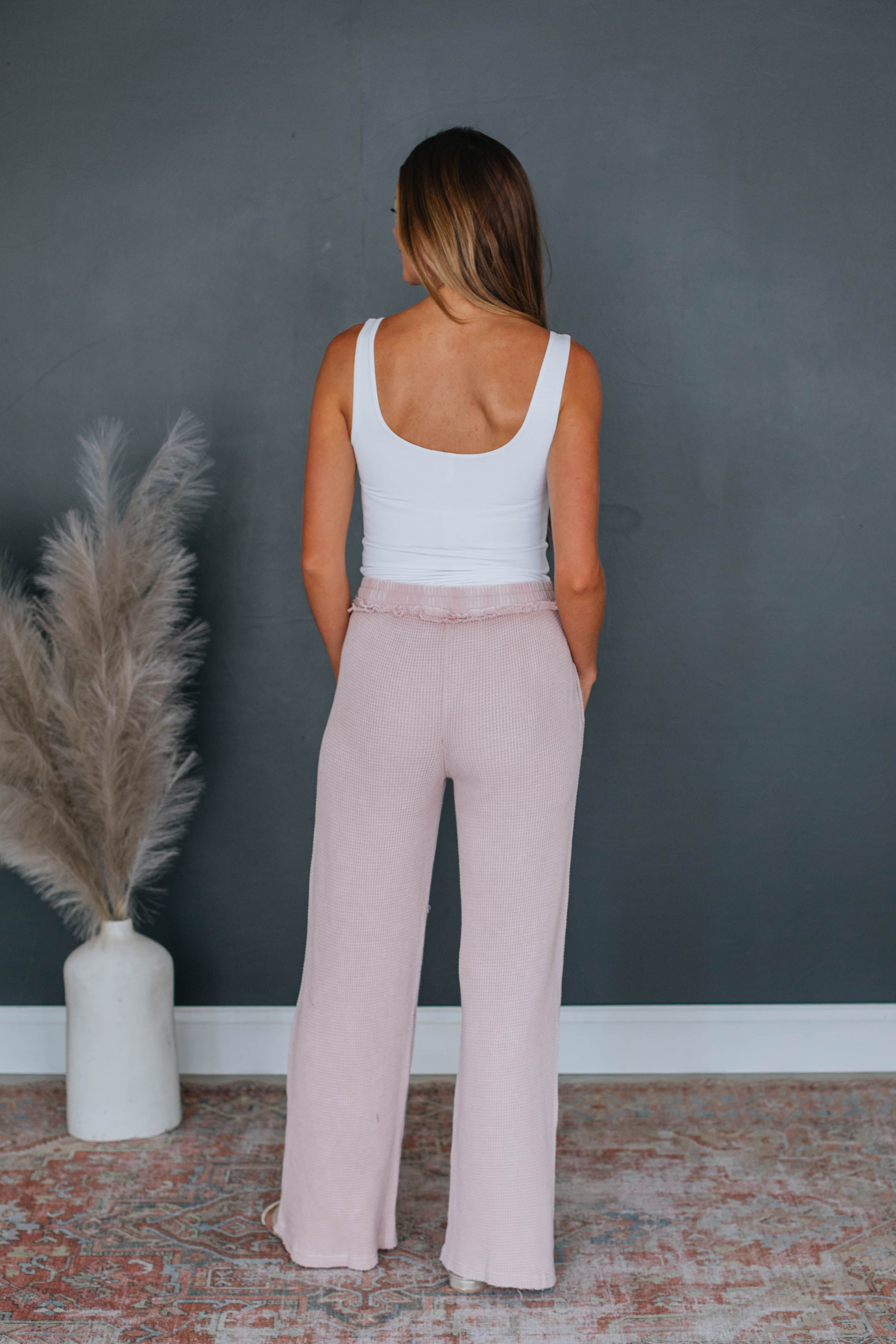 Staying In Lounge Pants - Mauve sold by Wild Oak Boutique product image thumbnail 5