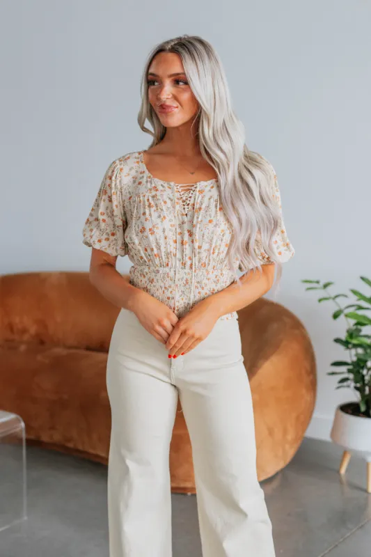 Anaya Floral Top sold by Wild Oak Boutique