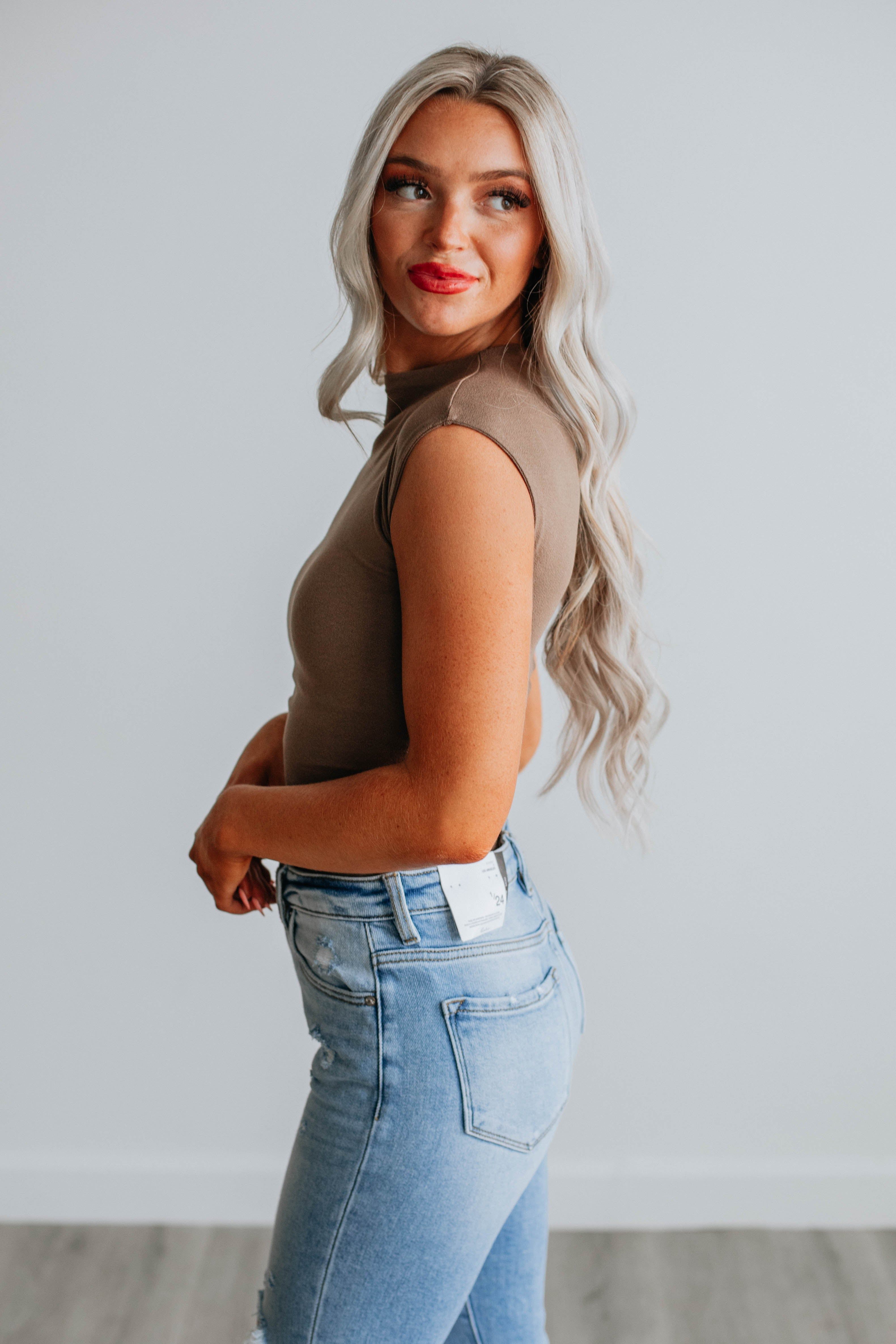 Val Ruched Bodysuit - Mocha sold by Wild Oak Boutique product image thumbnail 4