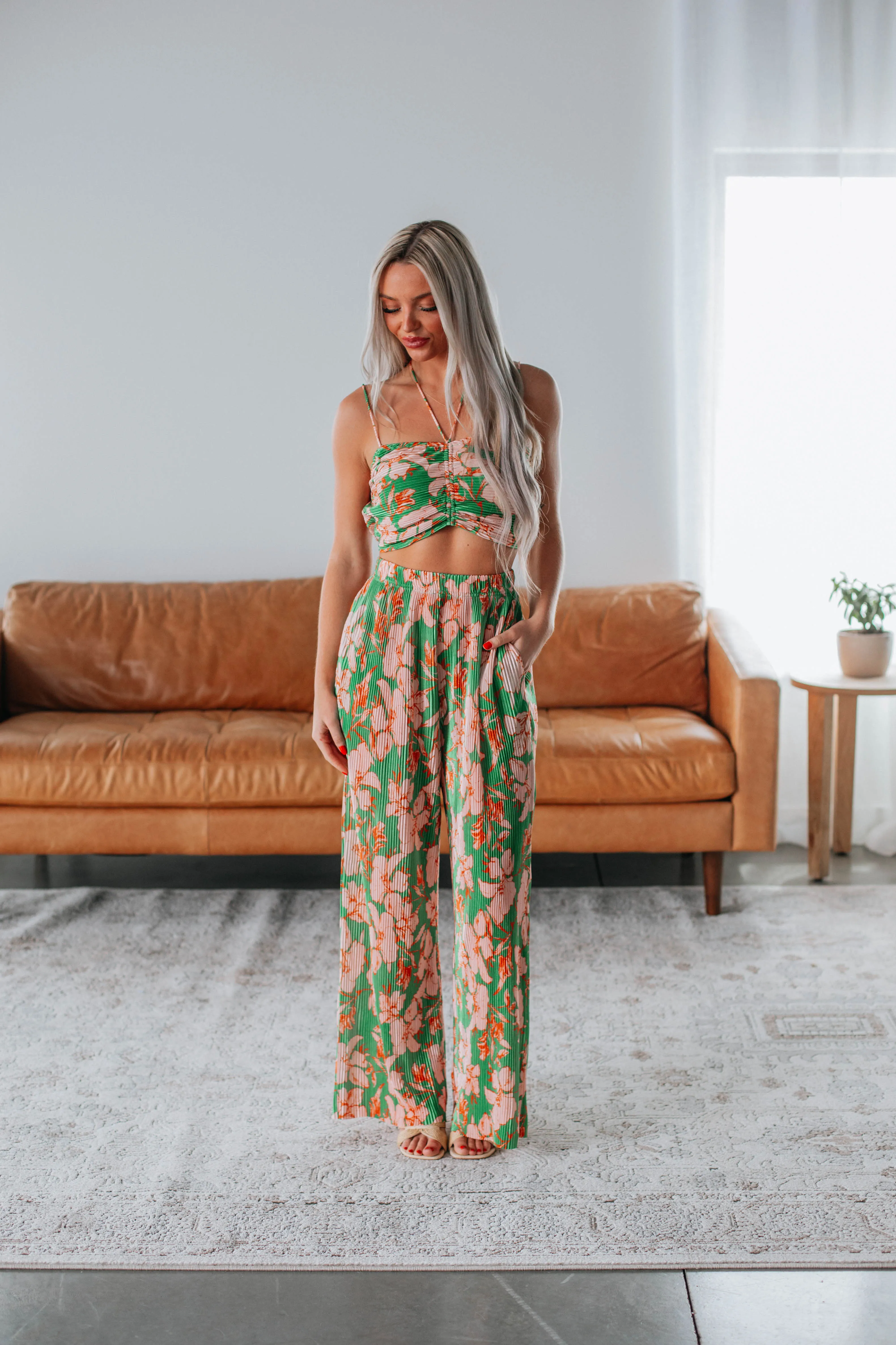 On Vacay Wide Leg Pants sold by Wild Oak Boutique