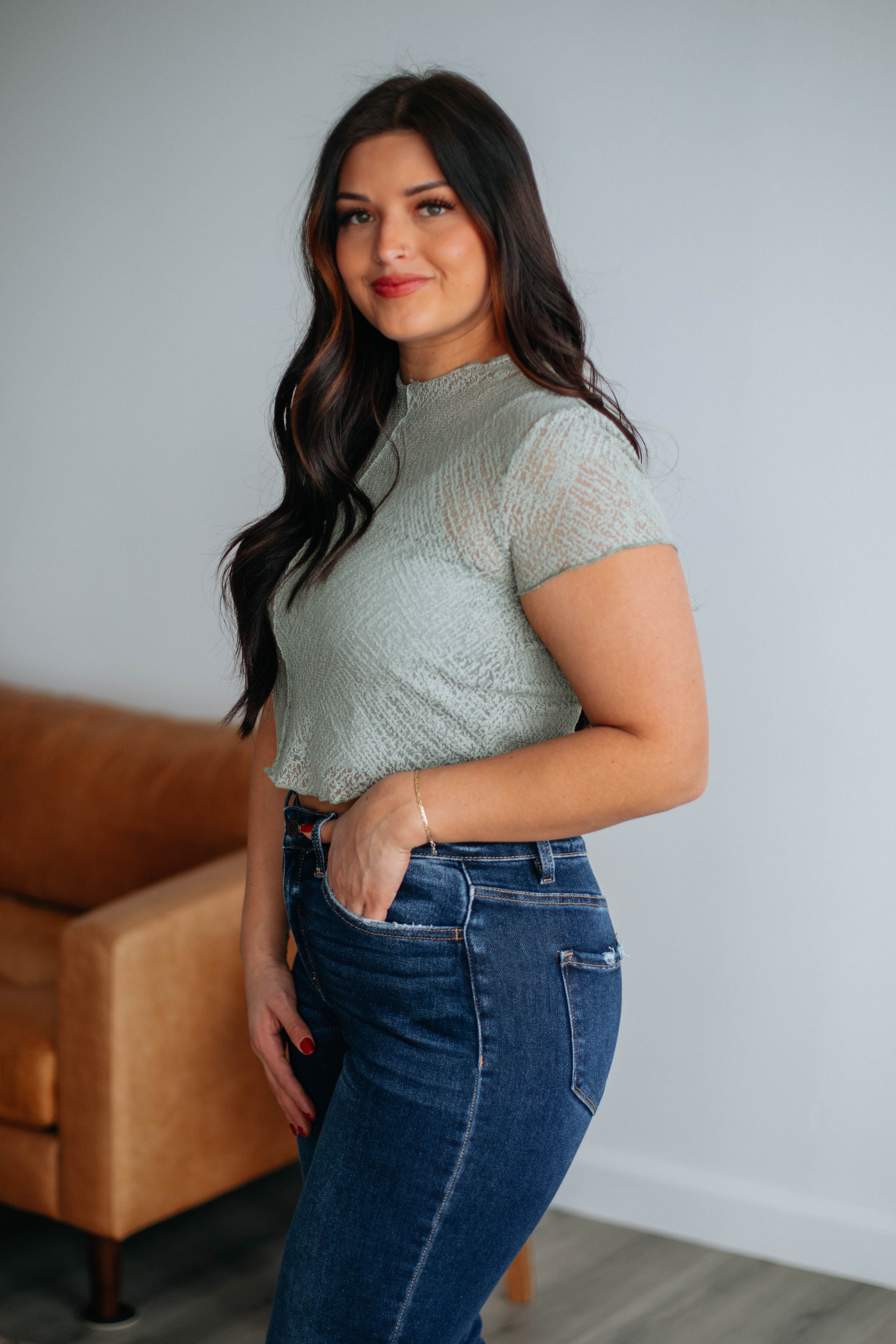 Gillian Lace Top sold by Wild Oak Boutique product image thumbnail 5