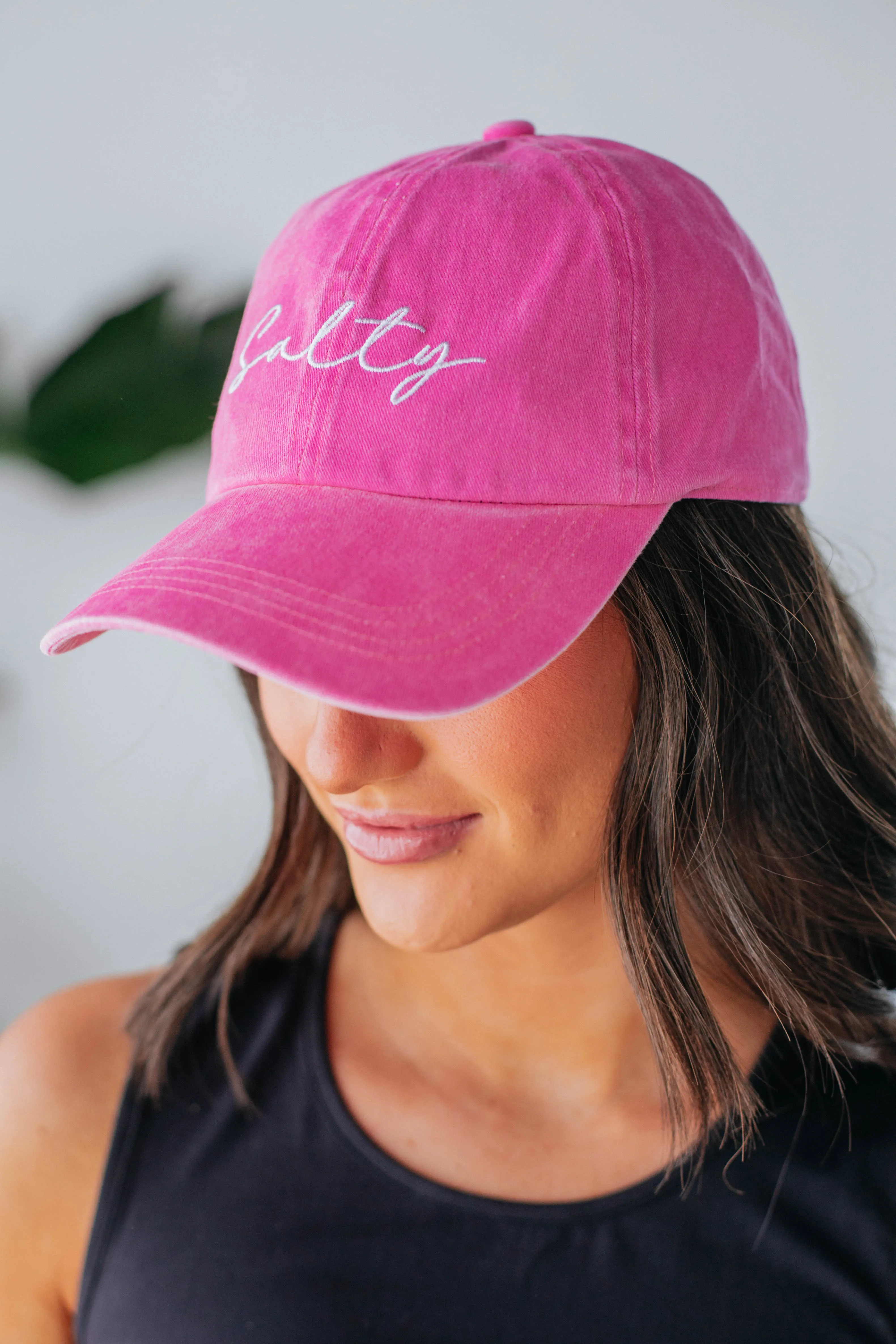 Salty Baseball Cap - Hot Pink sold by Wild Oak Boutique product image thumbnail 2