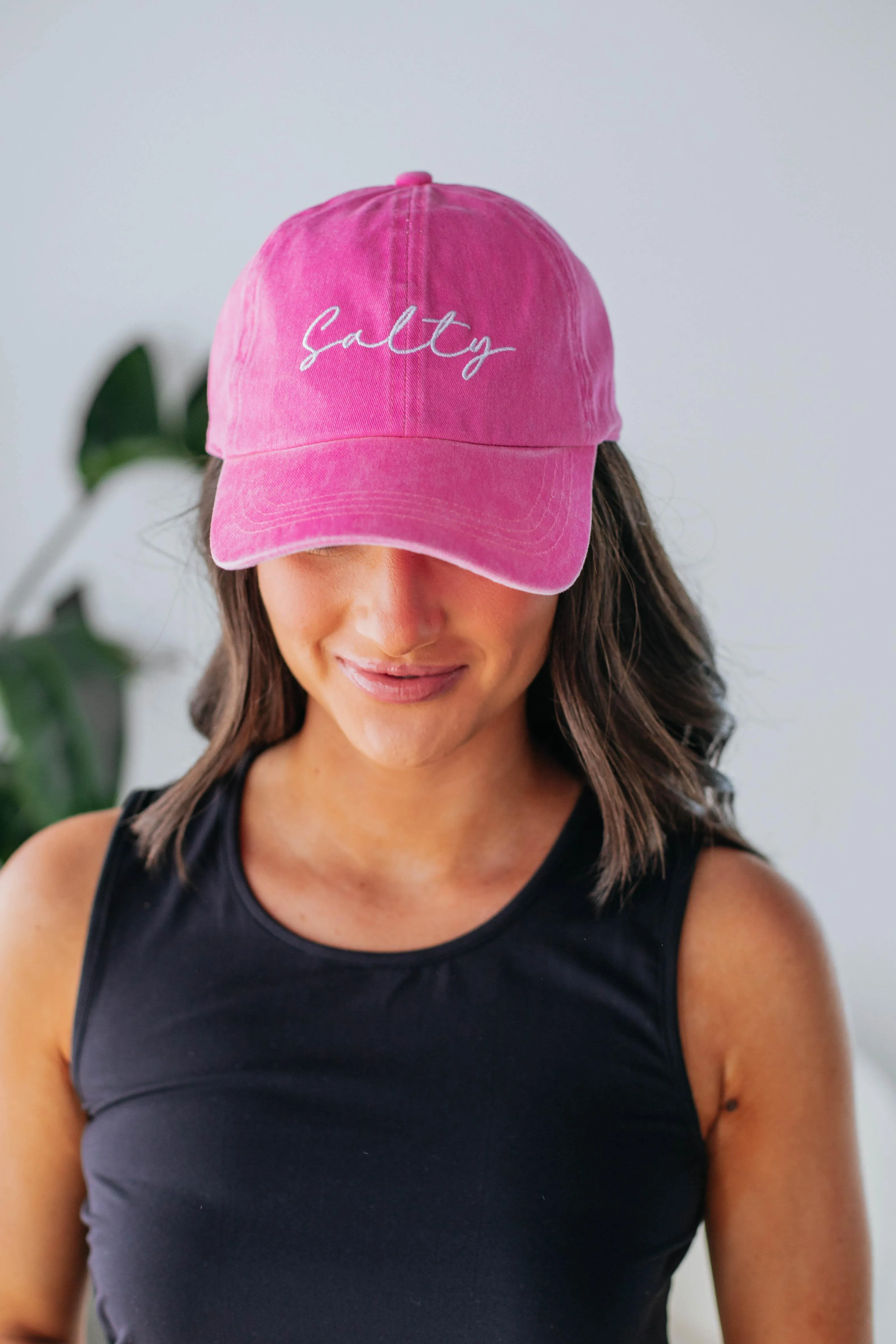 Salty Baseball Cap - Hot Pink sold by Wild Oak Boutique product image thumbnail 3