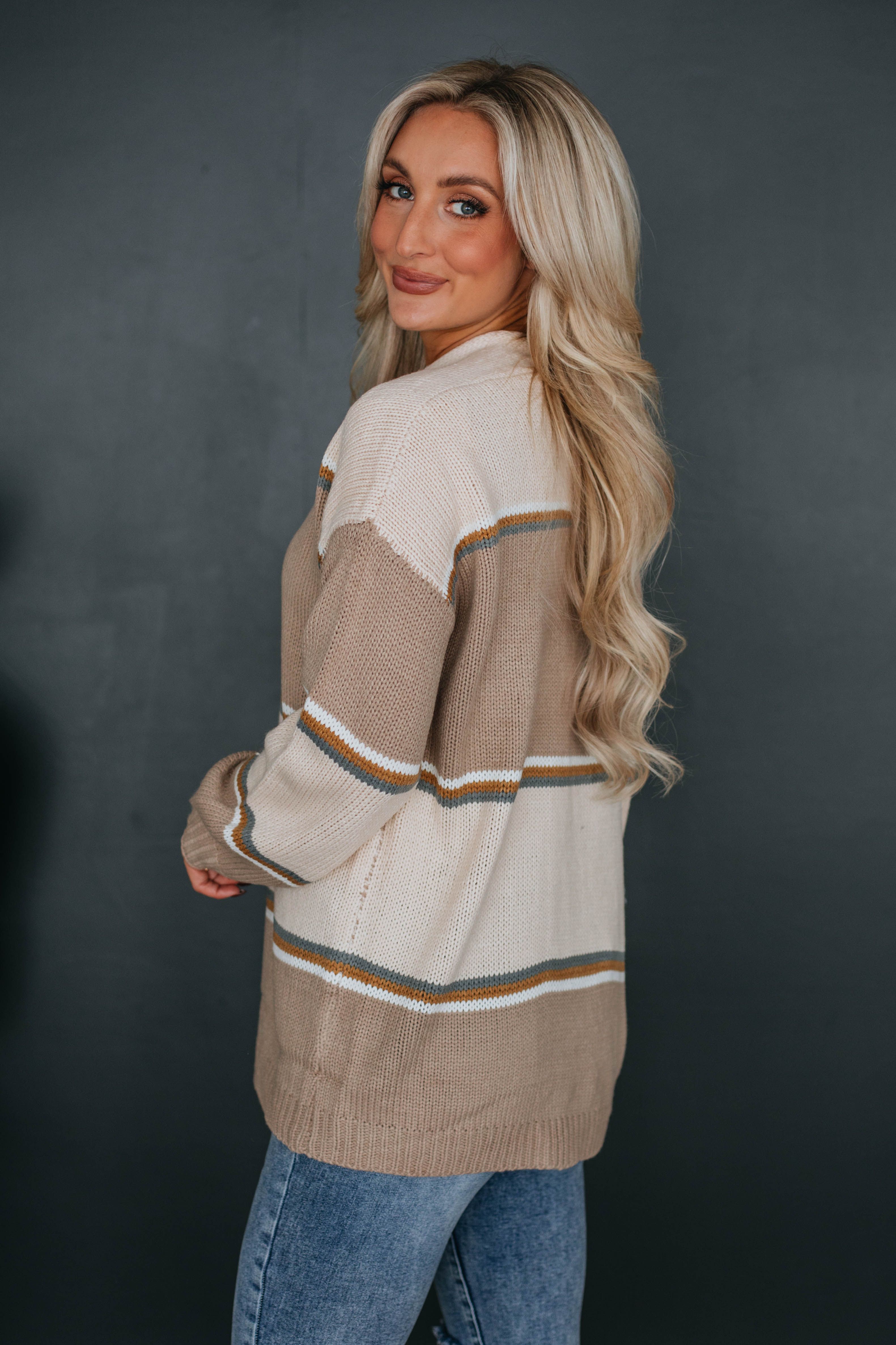 Marco Striped Cardigan sold by Wild Oak Boutique product image thumbnail 5