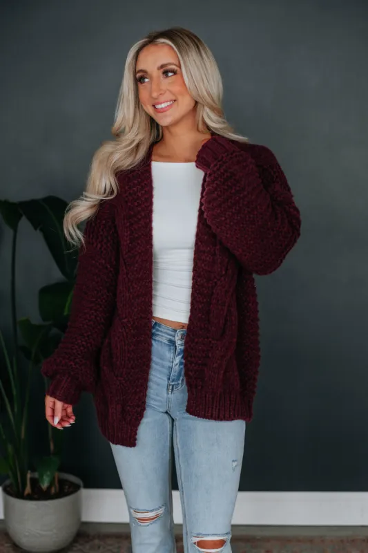 Rommi Cardigan - Raisin sold by Wild Oak Boutique