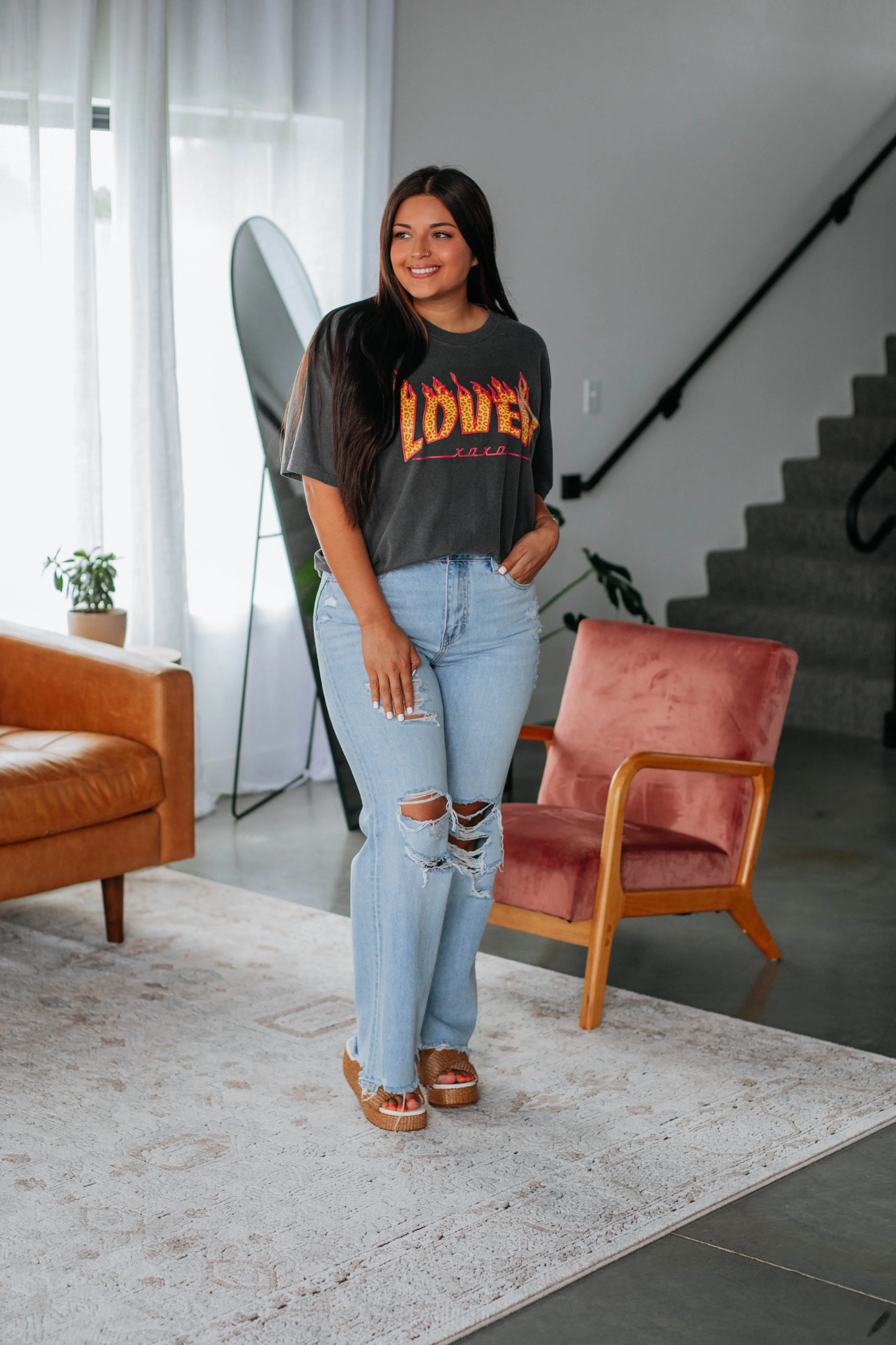 Lover Graphic Tee sold by Wild Oak Boutique product image thumbnail 5