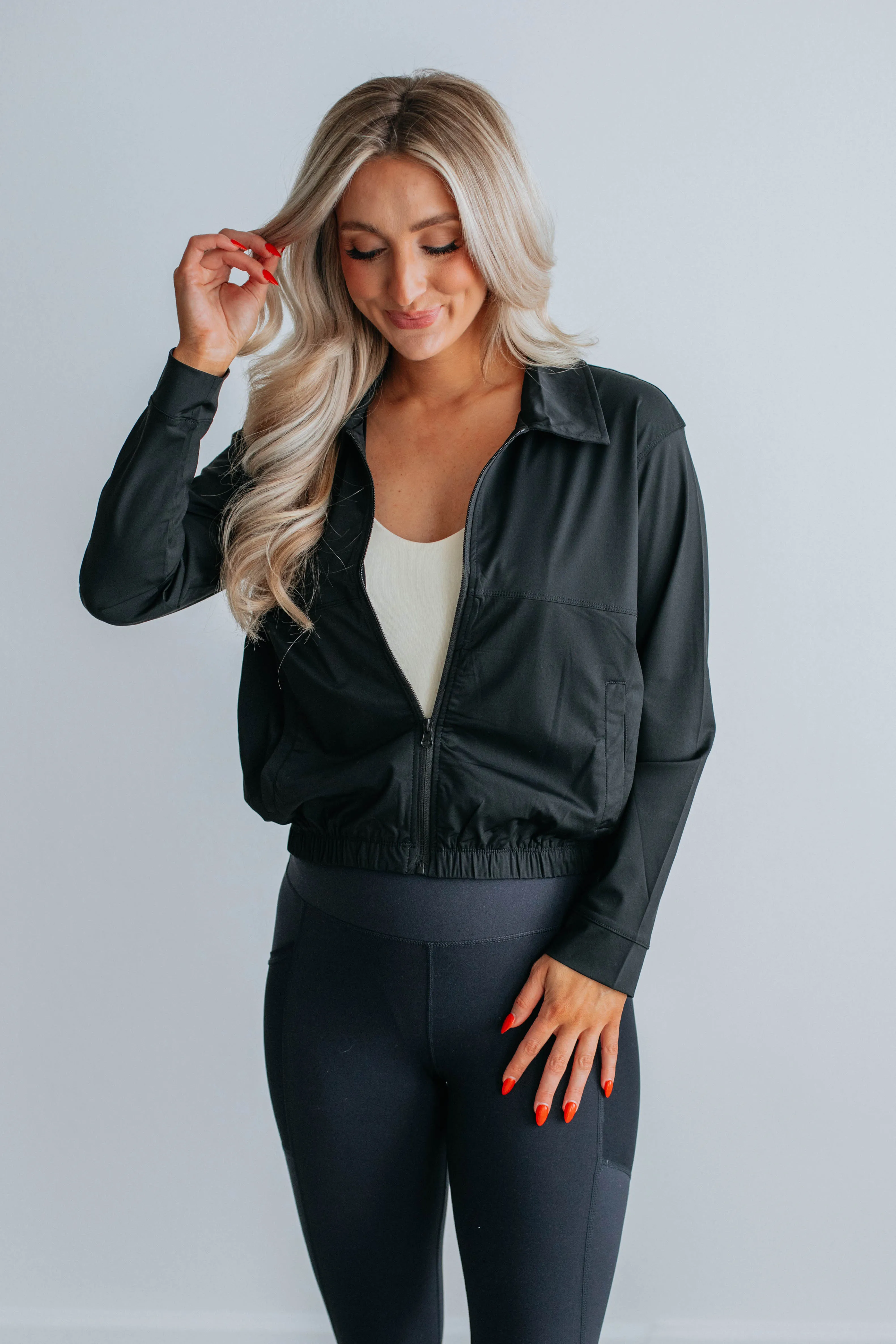 Blaise Active Jacket - Black sold by Wild Oak Boutique product image thumbnail 5