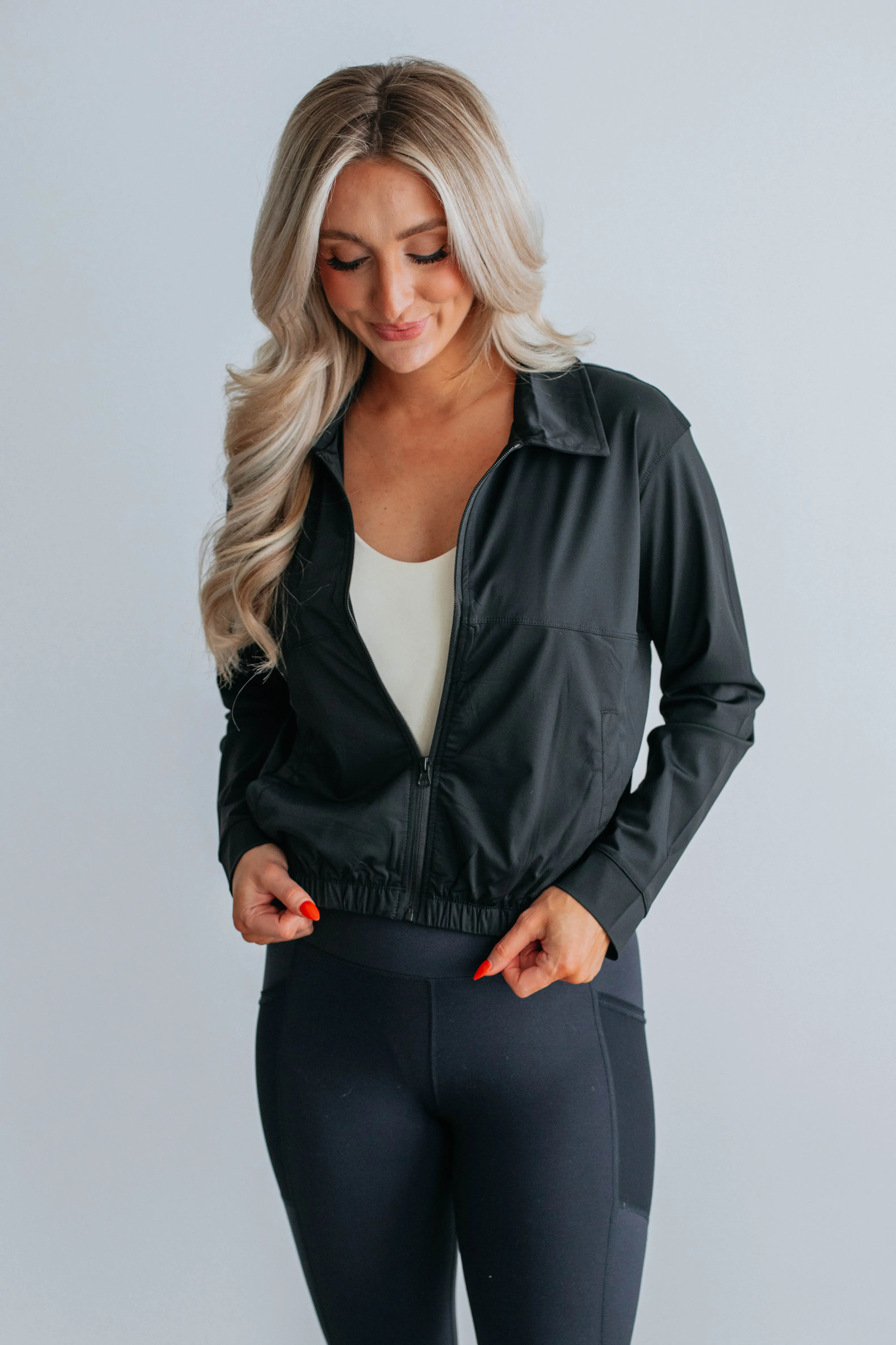Blaise Active Jacket - Black sold by Wild Oak Boutique