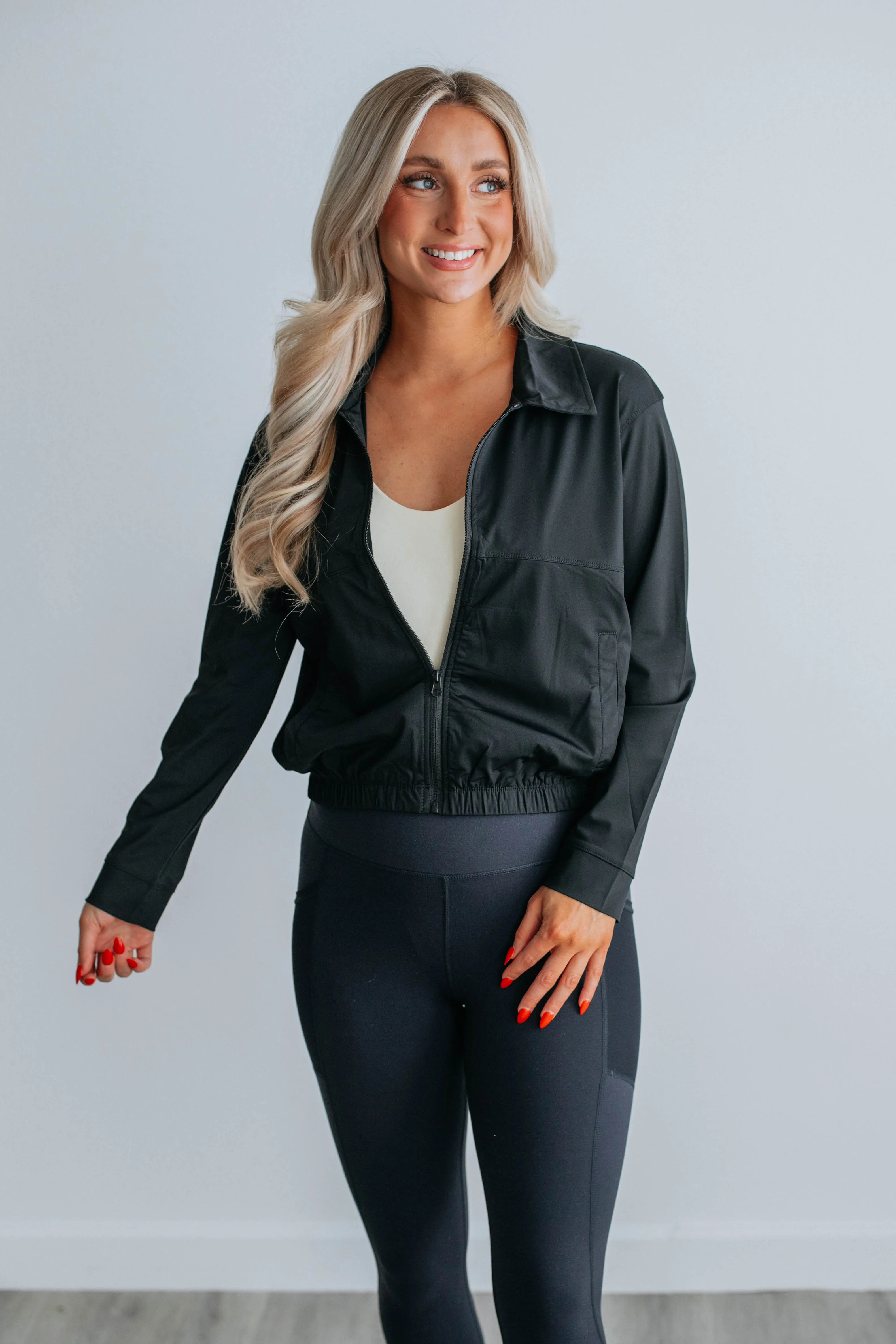 Blaise Active Jacket - Black sold by Wild Oak Boutique product image thumbnail 4
