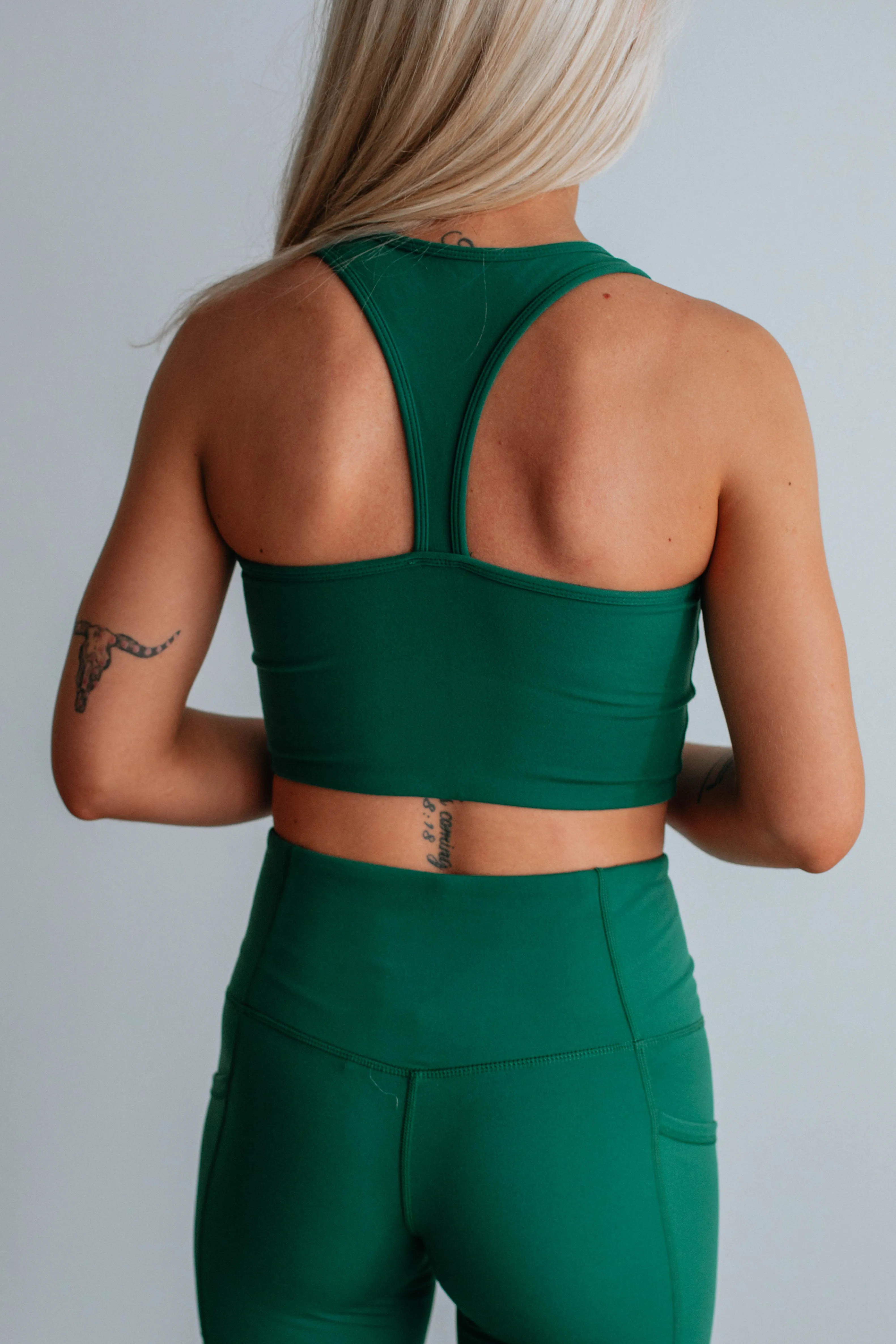 Astoria Sports Bra - Hunter Green sold by Wild Oak Boutique product image thumbnail 3
