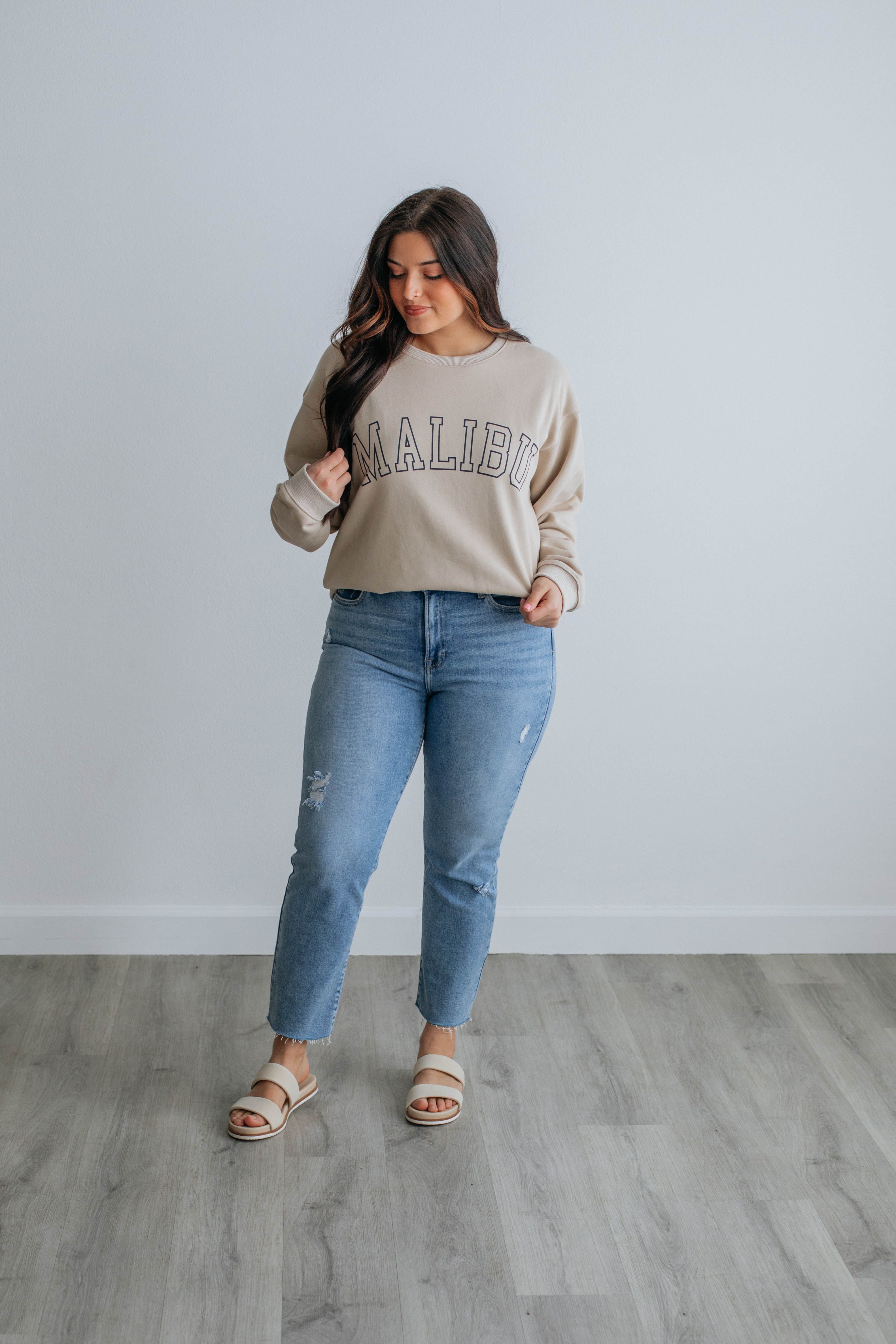 Malibu Oversized Crewneck sold by Wild Oak Boutique product image thumbnail 2