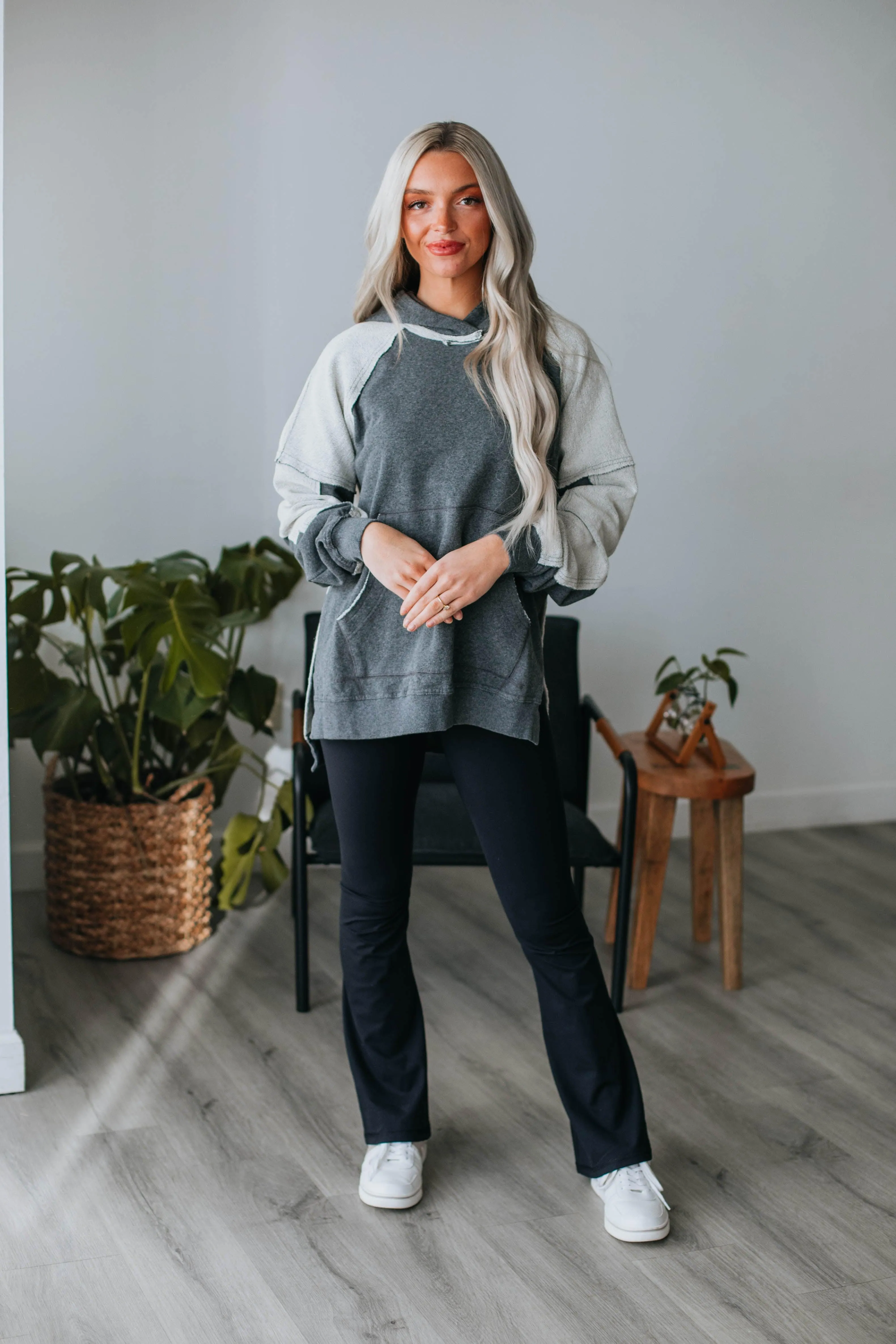 Darnell Hoodie - Charcoal sold by Wild Oak Boutique product image thumbnail 3