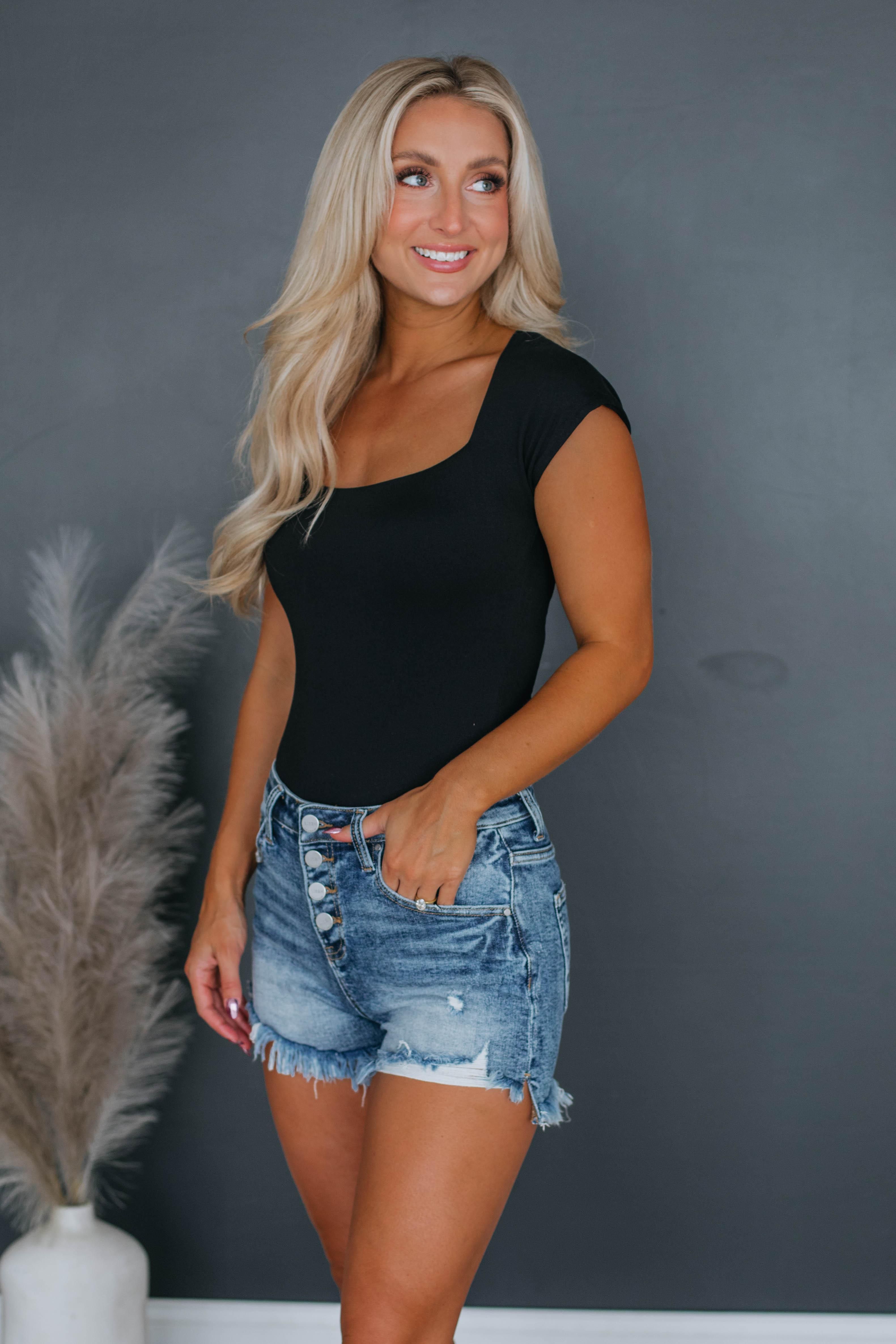 Decan Seamless Bodysuit - Black sold by Wild Oak Boutique product image thumbnail 4