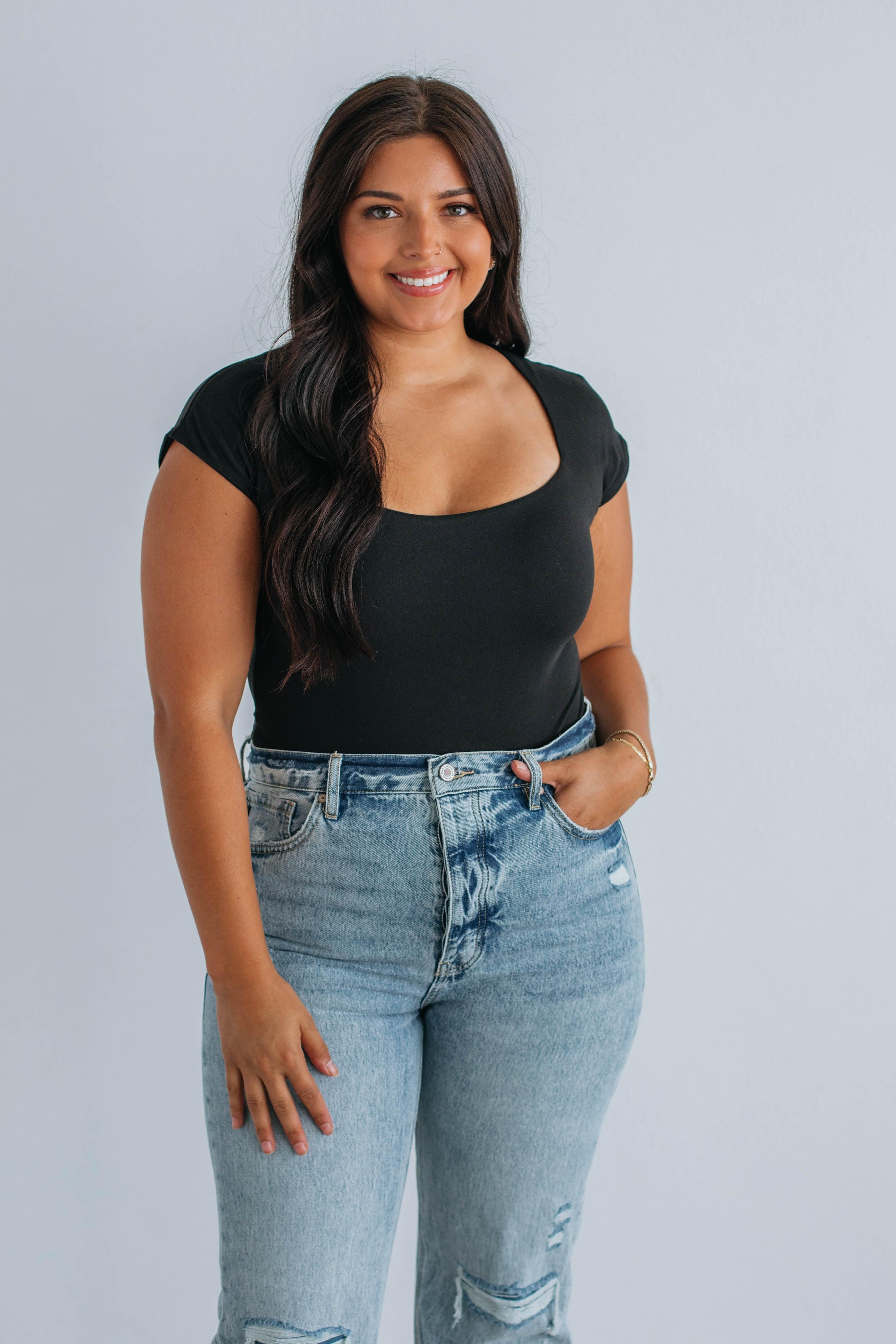 Decan Seamless Bodysuit - Black sold by Wild Oak Boutique product image thumbnail 3