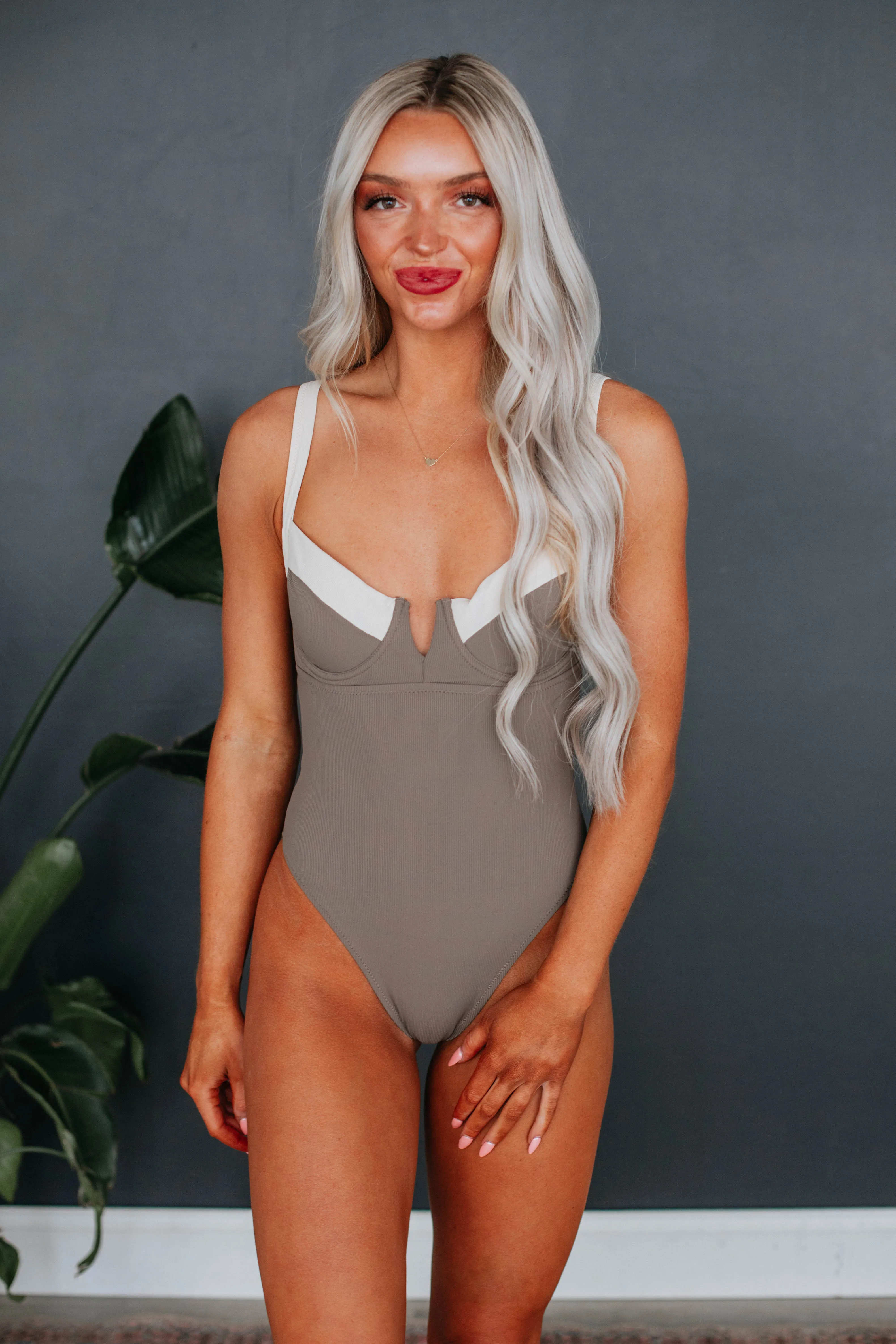 Cabana Cutie One Piece Swimsuit - Mocha sold by Wild Oak Boutique product image thumbnail 5