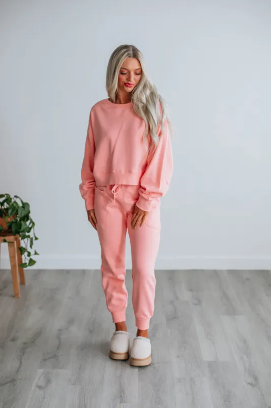 Do Not Disturb Lounge Joggers - Flamingo sold by Wild Oak Boutique