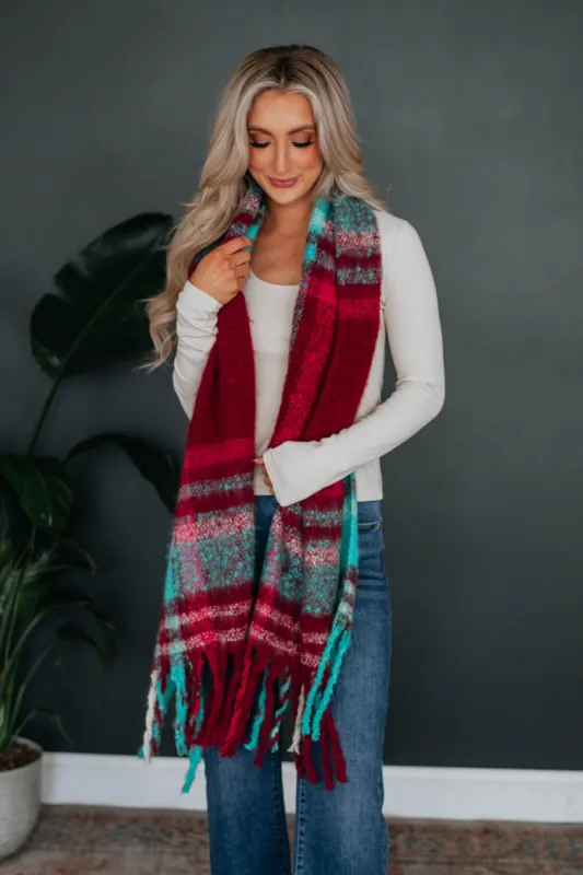 Zella Colorblock Scarf - Mint Mix sold by Wild Oak Boutique