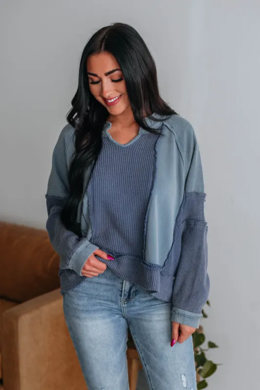 Janet Contrast Top sold by Wild Oak Boutique