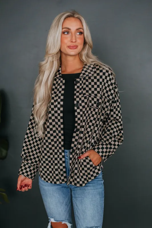 Winona Checkered Shacket made by Wild Oak Boutique