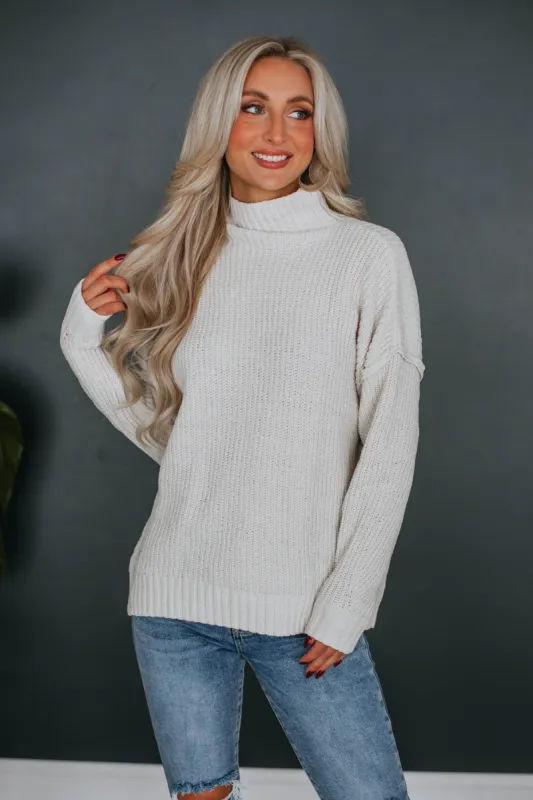 Teegan Mock Neck Sweater sold by Wild Oak Boutique