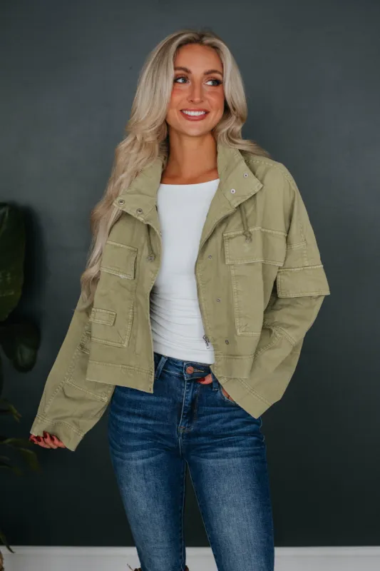Ally Cropped Jacket sold by Wild Oak Boutique