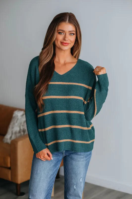 Dylan Striped Sweater sold by Wild Oak Boutique