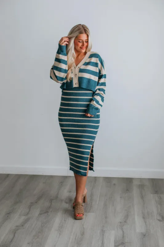 Scarlett Two-Piece Set - Peacock sold by Wild Oak Boutique