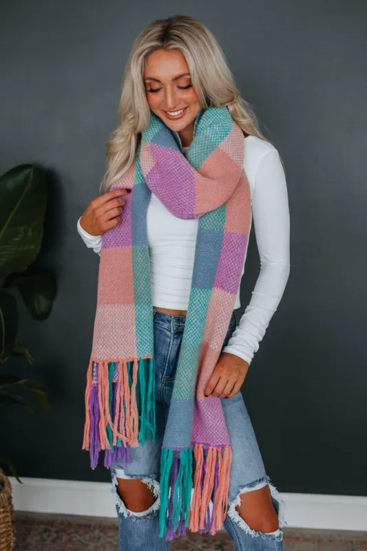 Joanna Plaid Scarf - Jade Mix sold by Wild Oak Boutique