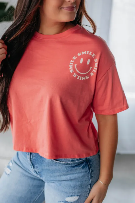 Smiley Graphic Tee sold by Wild Oak Boutique