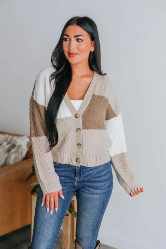 Tally Colorblock Cardigan sold by Wild Oak Boutique