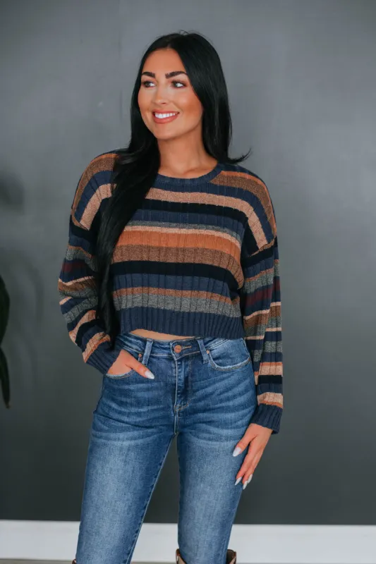 Sariah Striped Sweater sold by Wild Oak Boutique