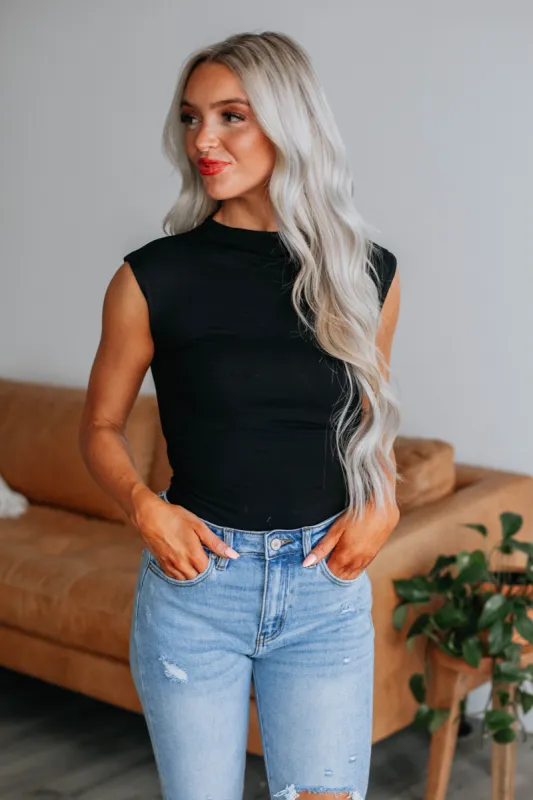 Val Ruched Bodysuit - Black sold by Wild Oak Boutique